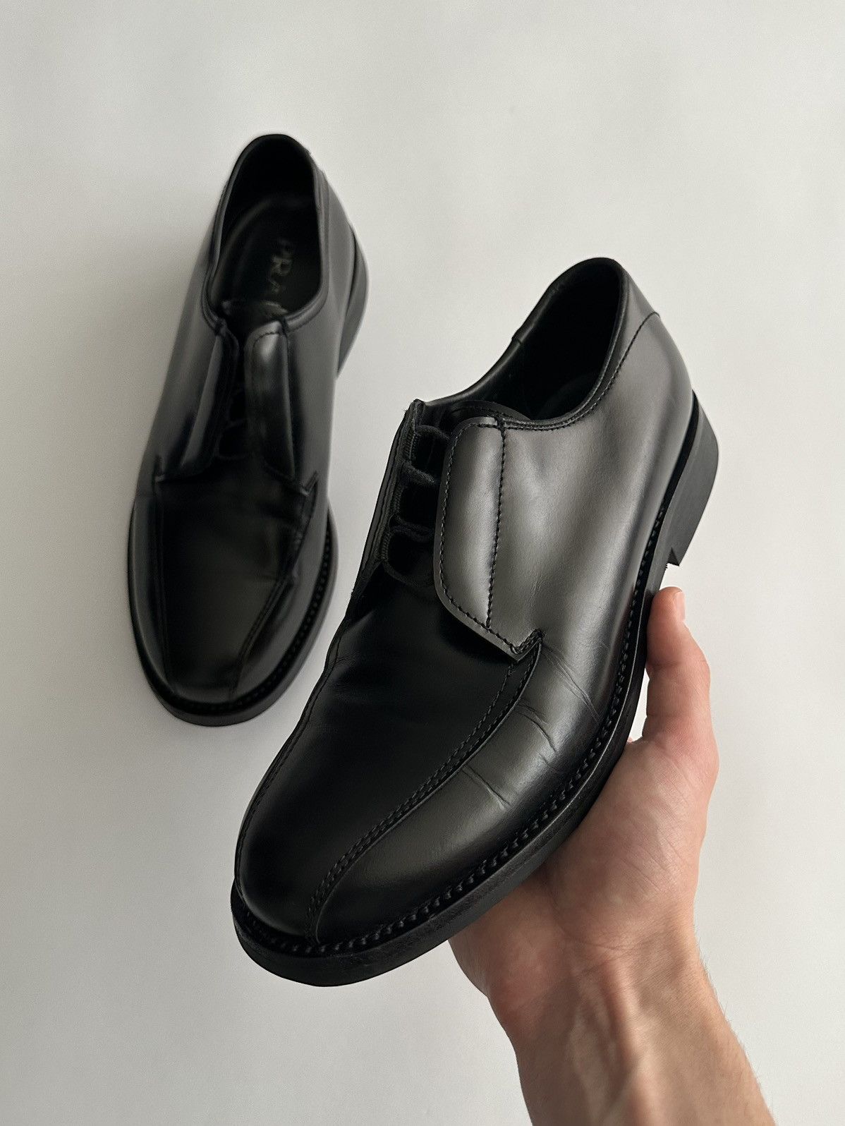 Prada Prada Chunky Leather Derby Size US 7 / EU 40 - 3 Thumbnail