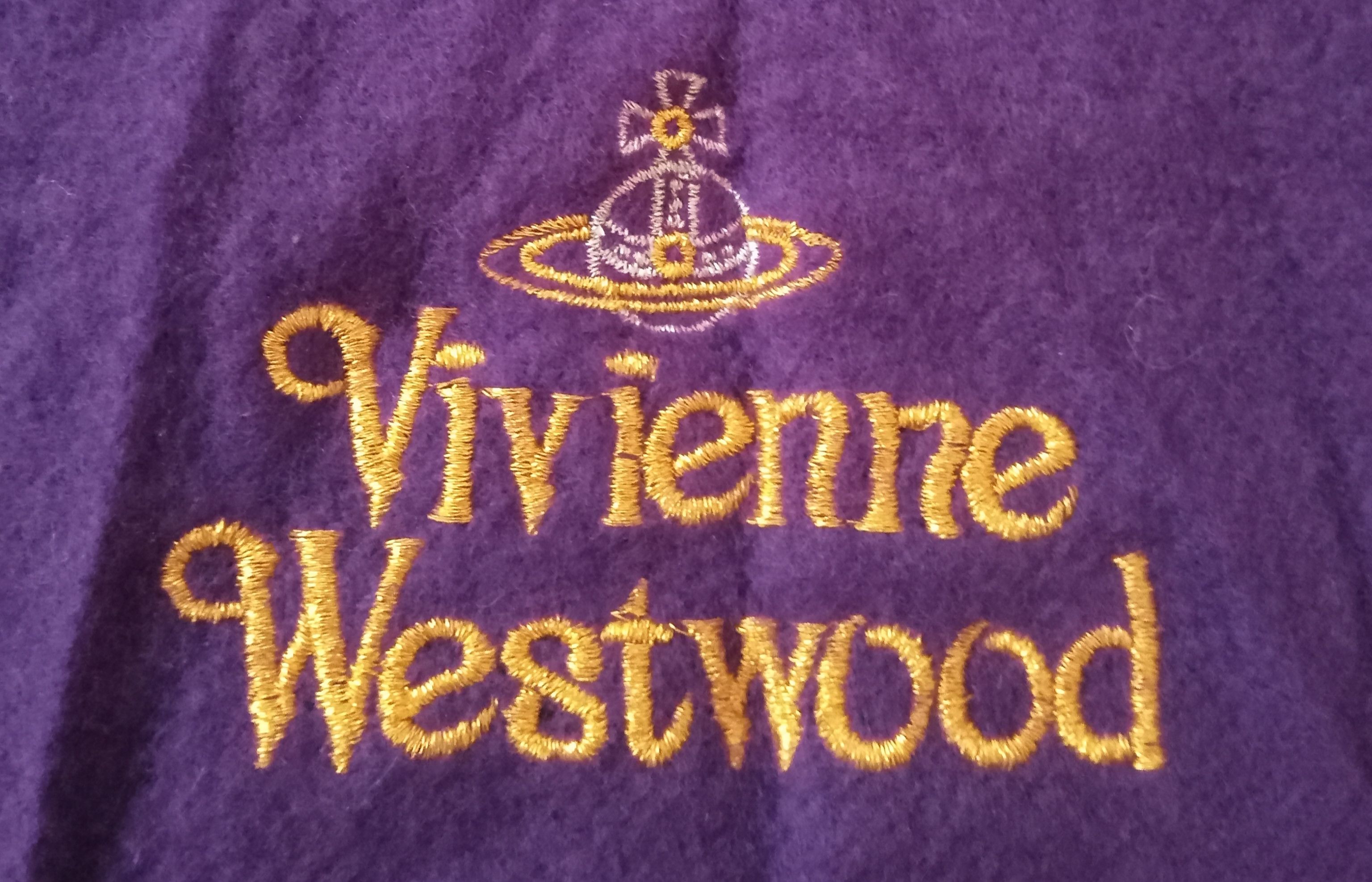Vivienne Westwood Vivienne Westwood Purple Wool Neck Scarf Size ONE SIZE - 3 Thumbnail