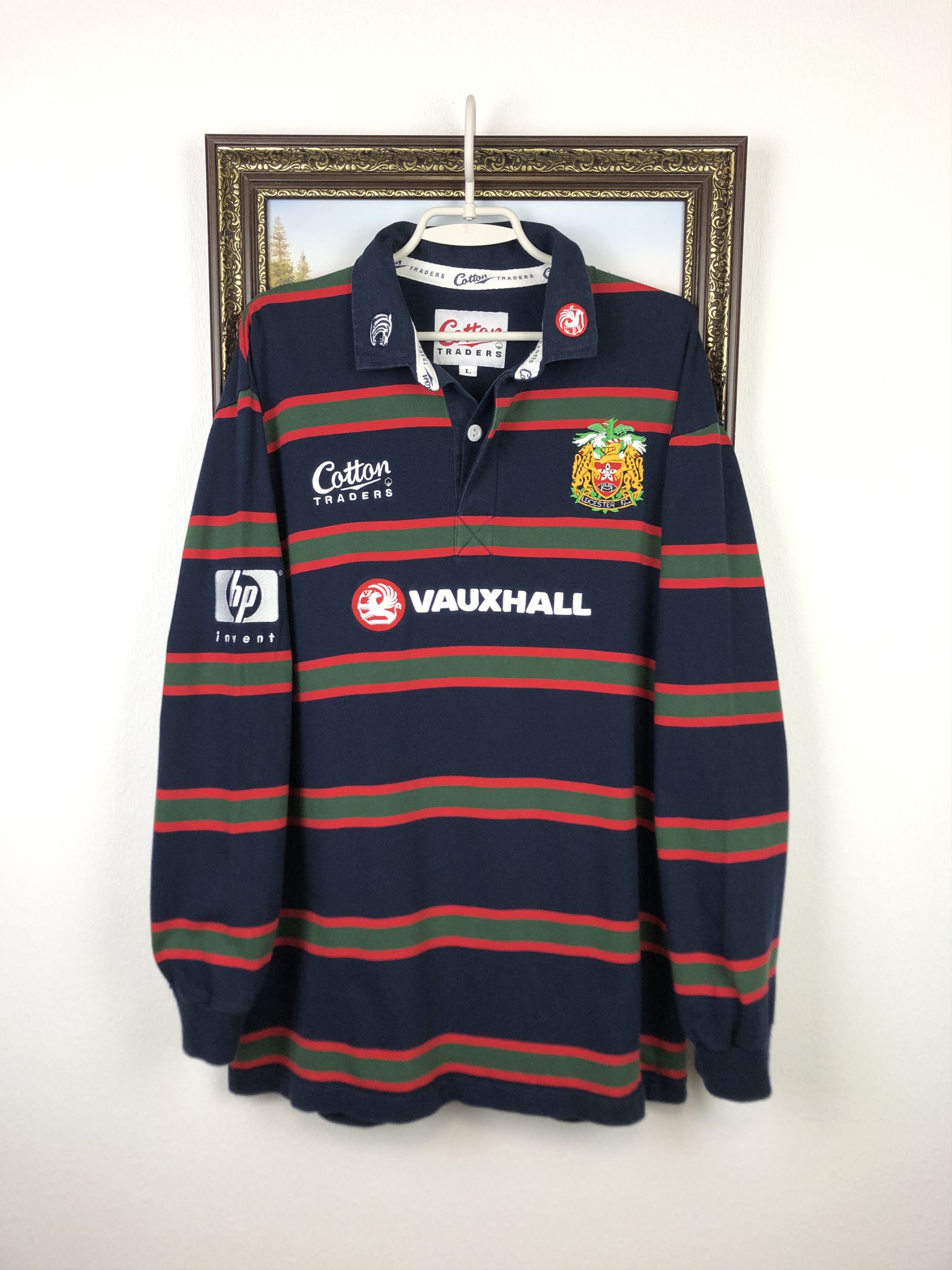 Vintage Vintage Leicester Tigers Rugby Union Cotton Traders Jersey Size US L / EU 52-54 / 3 - 1 Thumbnail