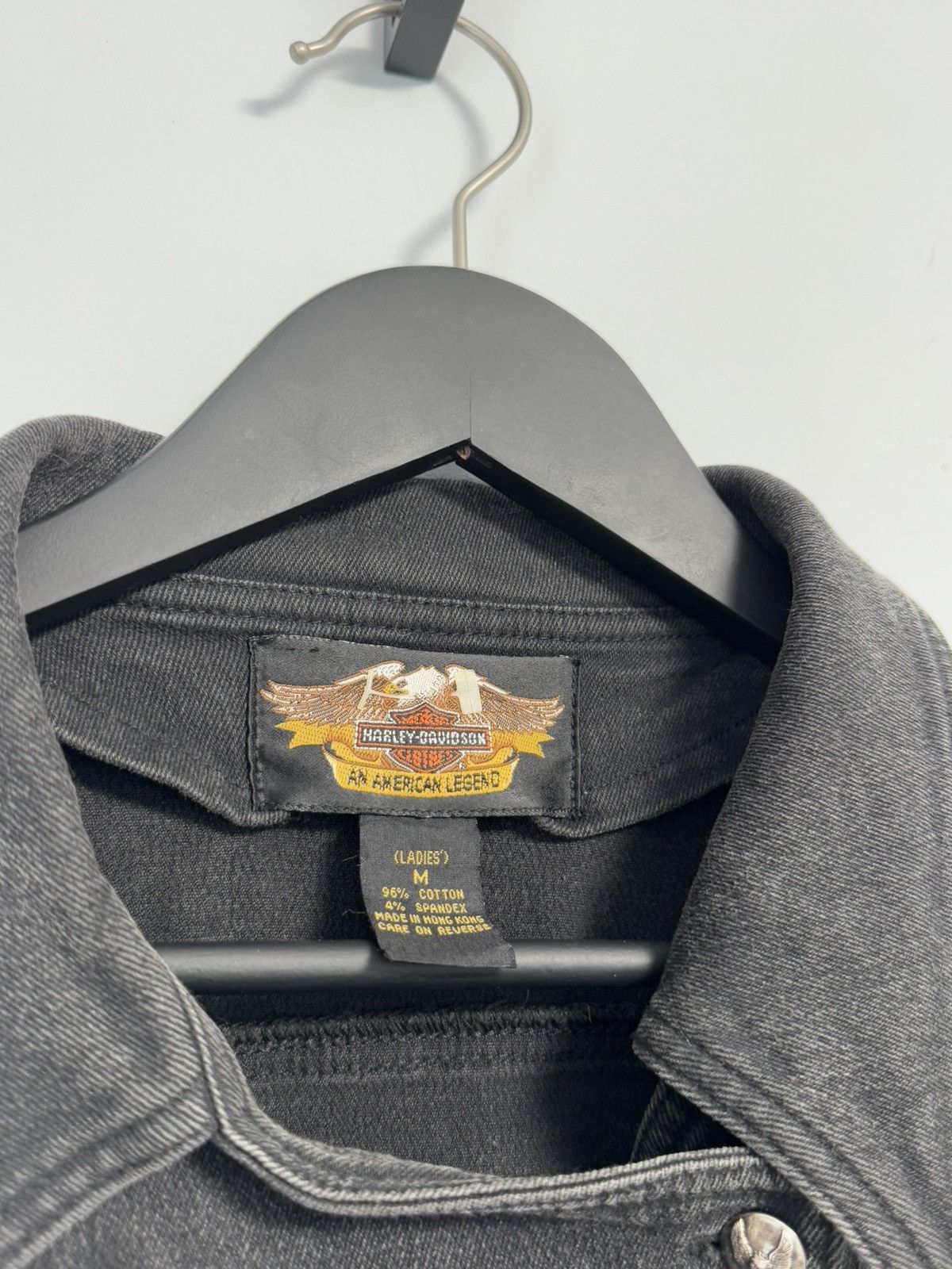 Harley Davidson HARLEY-DAVIDSON VTG FADED JEAN JACKET DOUBLE BREASTED Size M / US 6-8 / IT 42-44 - 6 Thumbnail