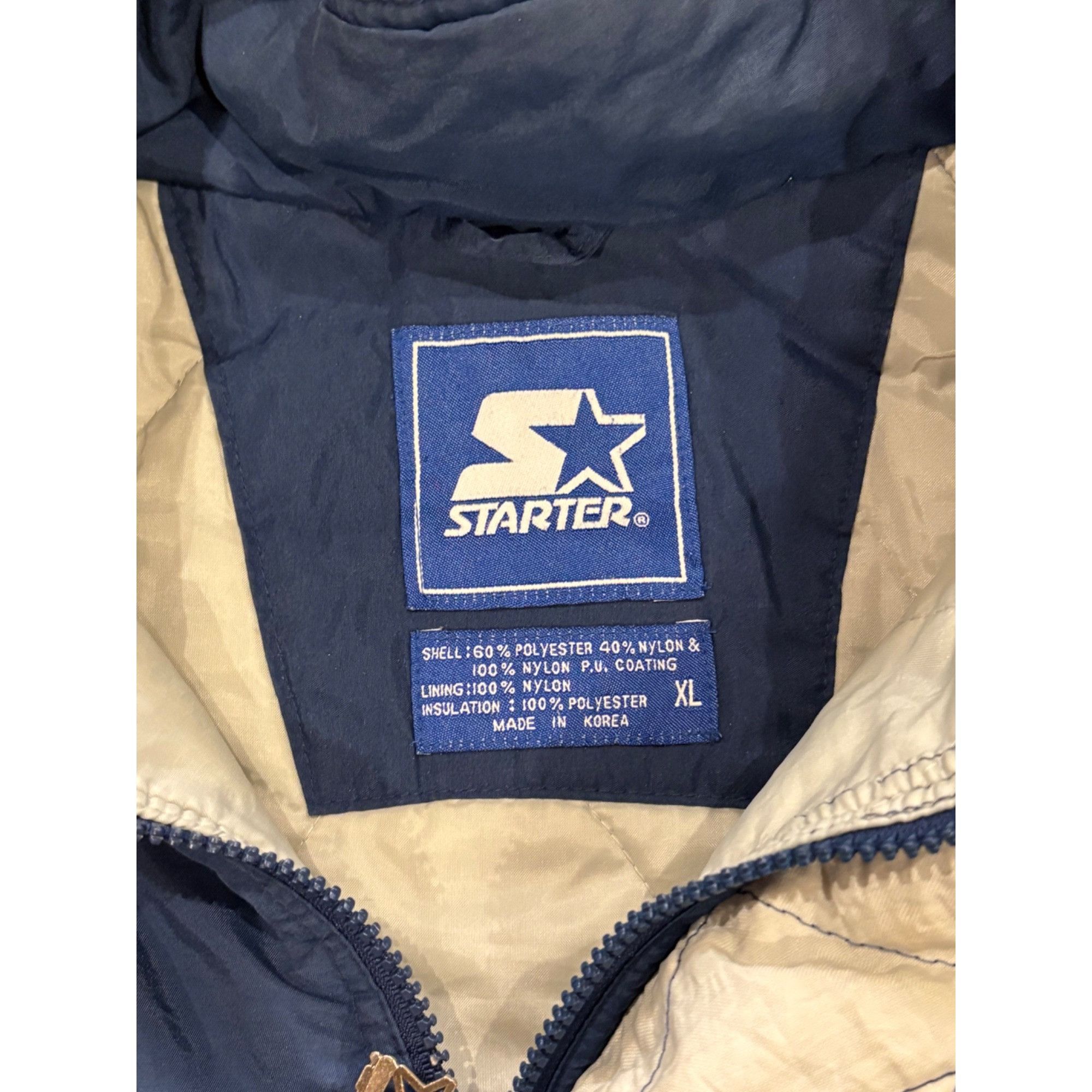 Starter Vintage 1990's Starter Penn State Nittany Lions Hooded Puffe Size US XL / EU 56 / 4 - 8 Thumbnail