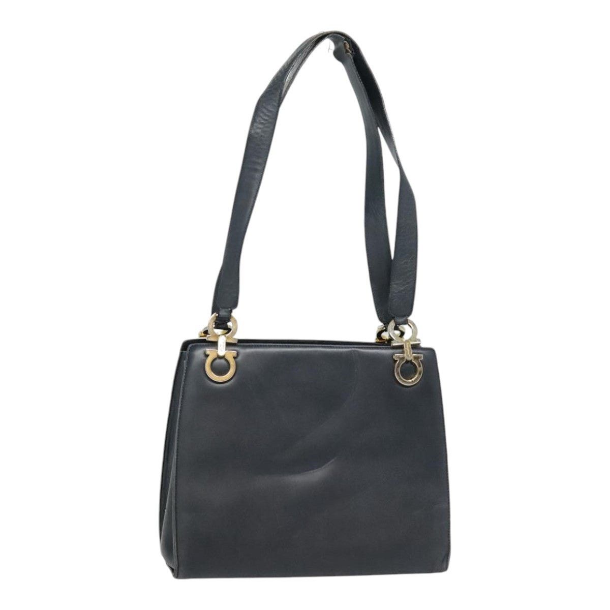 Salvatore Ferragamo Salvatore Ferragamo Gancini Tote Bag Leather Black Gold Size ONE SIZE - 1 Thumbnail