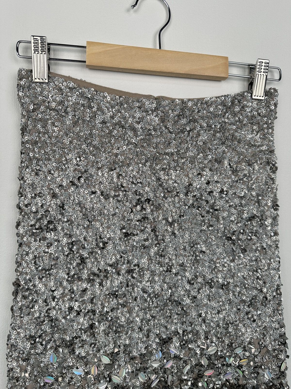 Allsaints ALLSAINTS Sequins Hand Embellished Restrain Skirt UK 8 US 4 Size 27" / US 4 / IT 40 - 5 Thumbnail