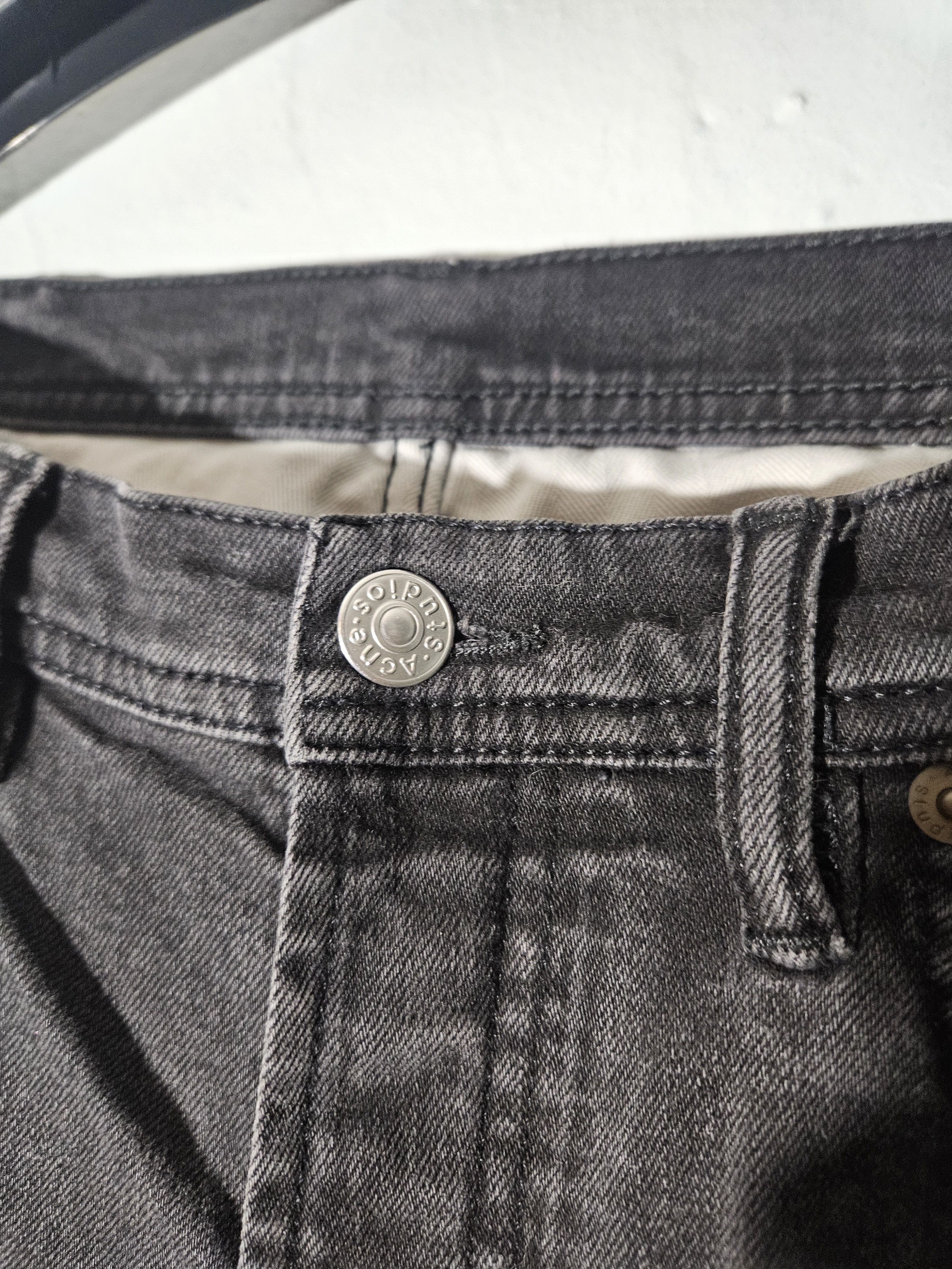 Acne Studios Blå Konst River Used Blk Black Denim Jeans Size US 30 / EU 46 - 3 Thumbnail