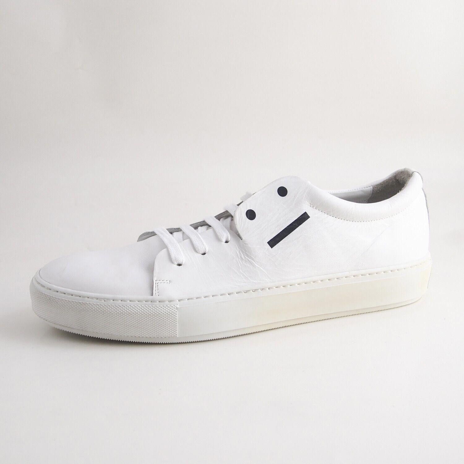 Acne Studios Acne Studios Emoji Sneakers White Leather US 12 EU 45 Size US 12 / EU 45 - 2 Thumbnail