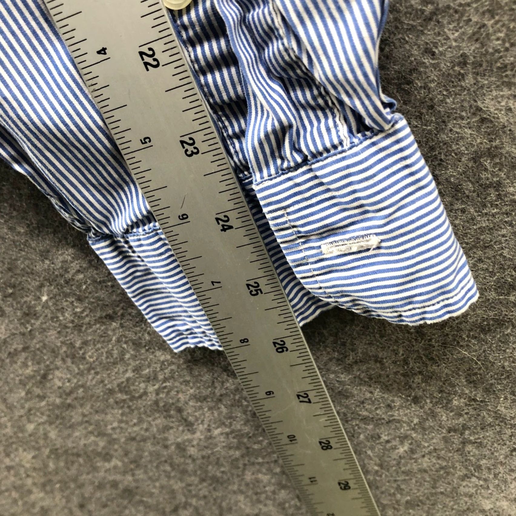 Polo Ralph Lauren Ralph Lauren Button-Down Shirt Mens XL Blue White Striped Cotton Button Down Size US XL / EU 56 / 4 - 7 Thumbnail