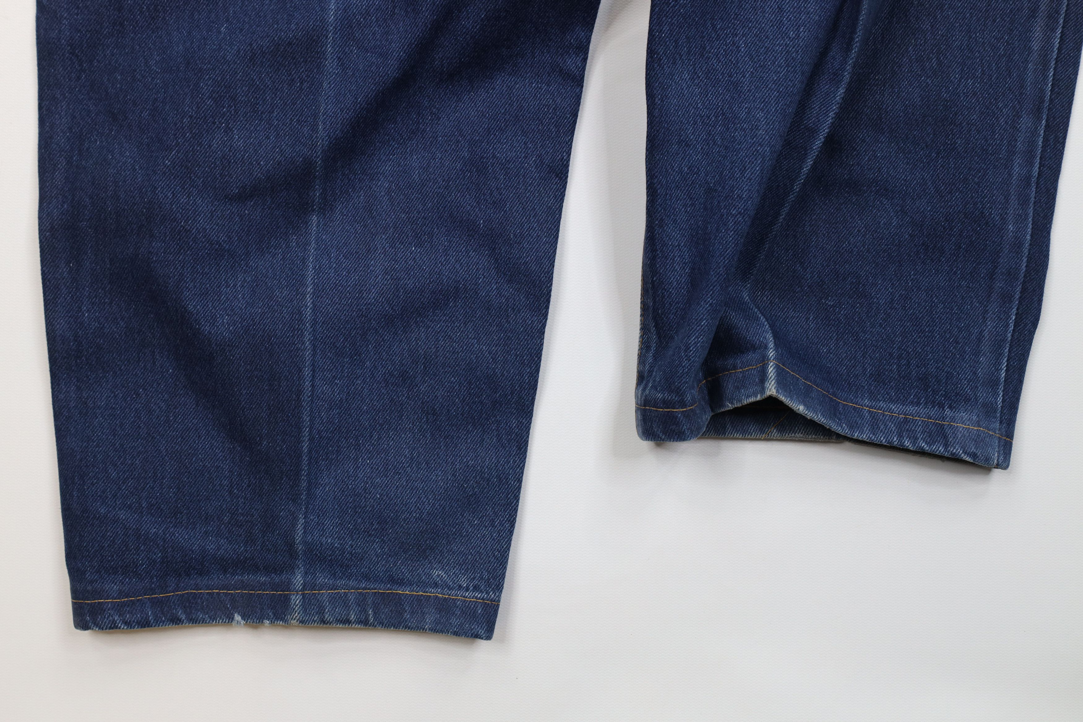 Guess Vintage 90s Guess Spell Out Tapered Leg Denim Jeans Blue USA Size US 30 / EU 46 - 14 Thumbnail