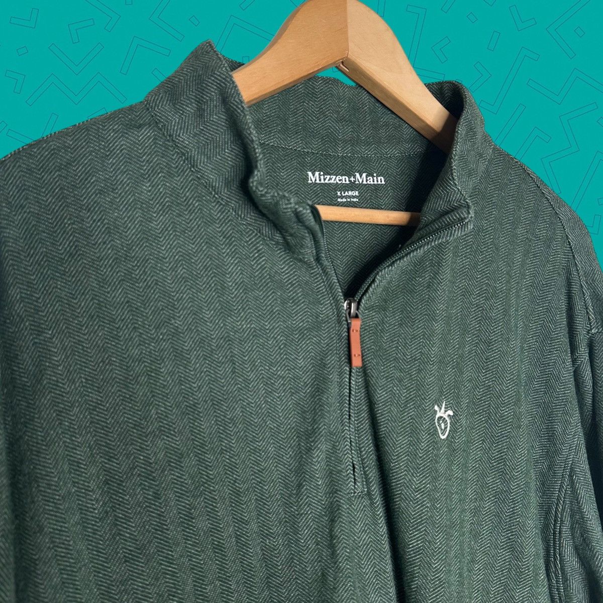 Mizzen+Main Mizzen Main Quarter Zip Pullover Sweater Size US XL / EU 56 / 4 - 1 Thumbnail