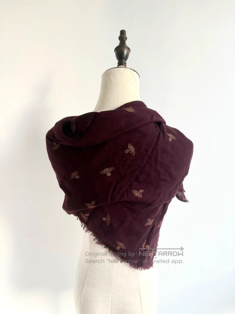 Vivienne Westwood Vivienne Westwood Vintage Burgundy Full Print Saturn Large Size ONE SIZE - 5 Thumbnail