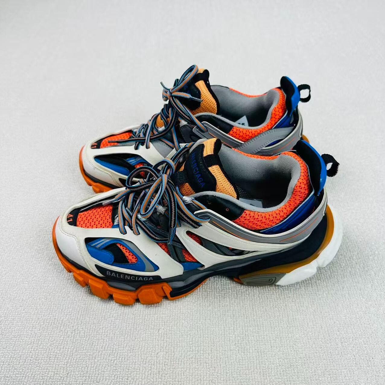 Balenciaga Balenciaga Track Dad Sneakers White Orange Size US 8 / EU 41 - 3 Thumbnail