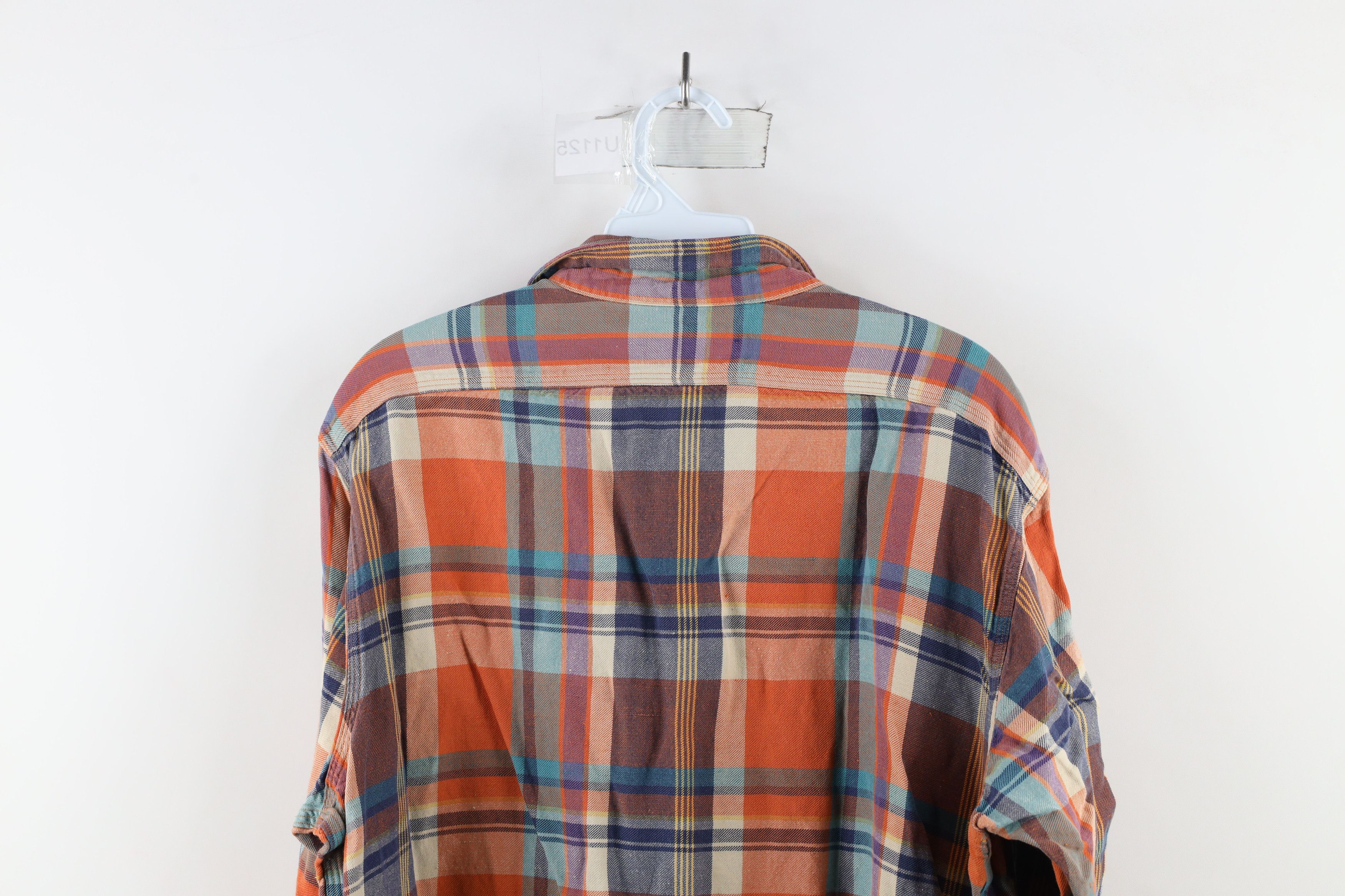 Polo Ralph Lauren Vintage 90s Ralph Lauren Madras Plaid Flannel Button Shirt Size US L / EU 52-54 / 3 - 11 Thumbnail