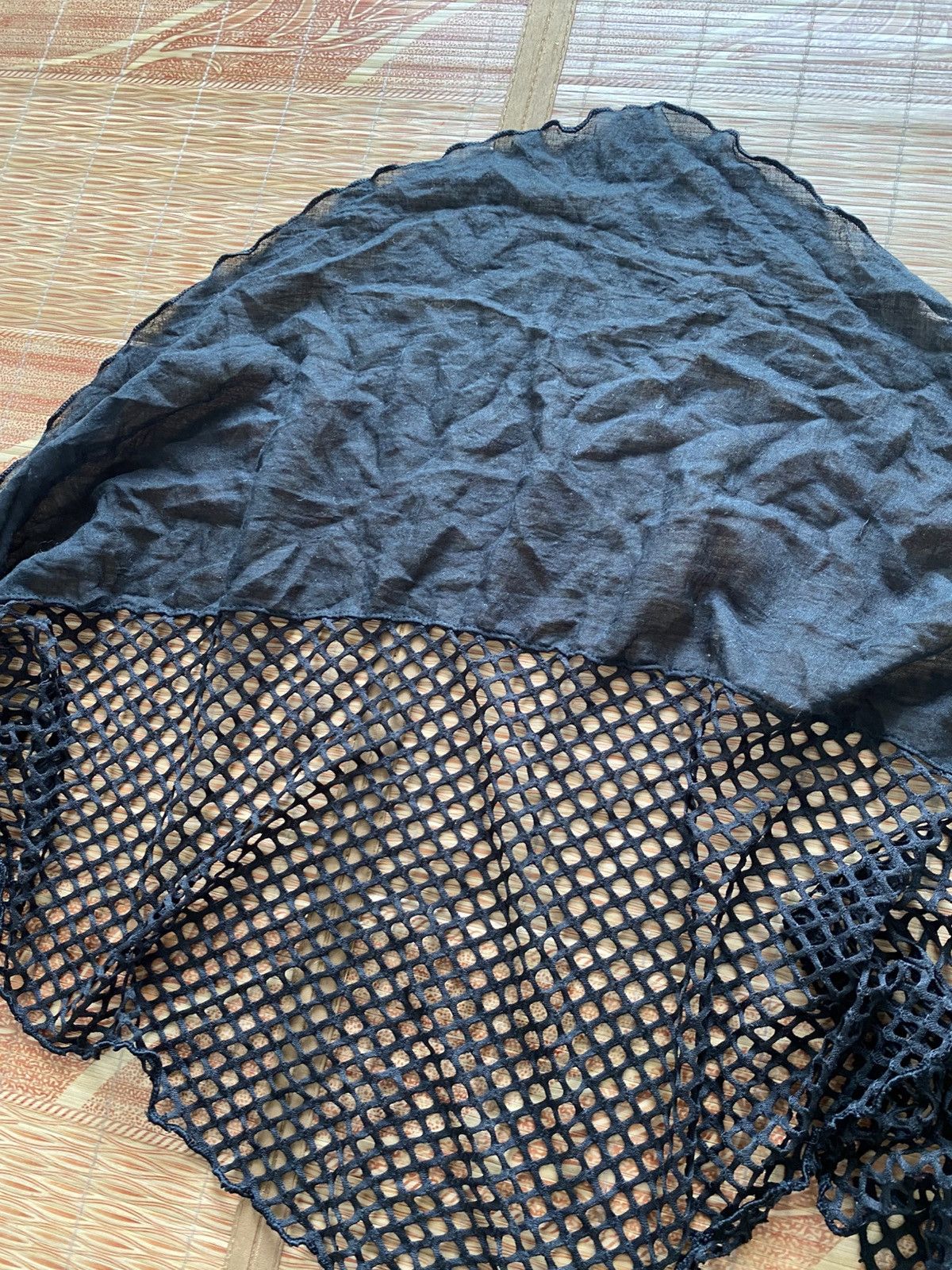 14th Addiction Black Scard Hybrid Japanese Vkei Tornadomart Kmrii Size ONE SIZE - 2 Thumbnail