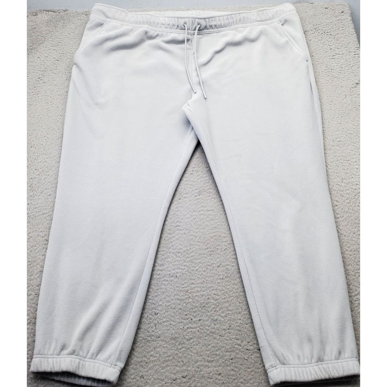 Vintage Xersion Mens Sweatpants 4XL Gray Soft Polar Fleece Loose Fit Drawstring Waist Pants Mens 4XL Gray Sweatpants Size US 39 - 2 Thumbnail