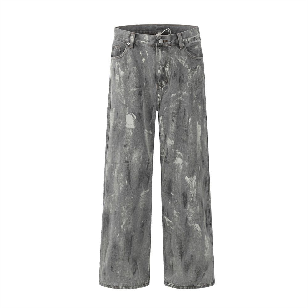 Japanese Brand × Jean Painted Washed Distressed Jeans Size US 29 - 5 Thumbnail