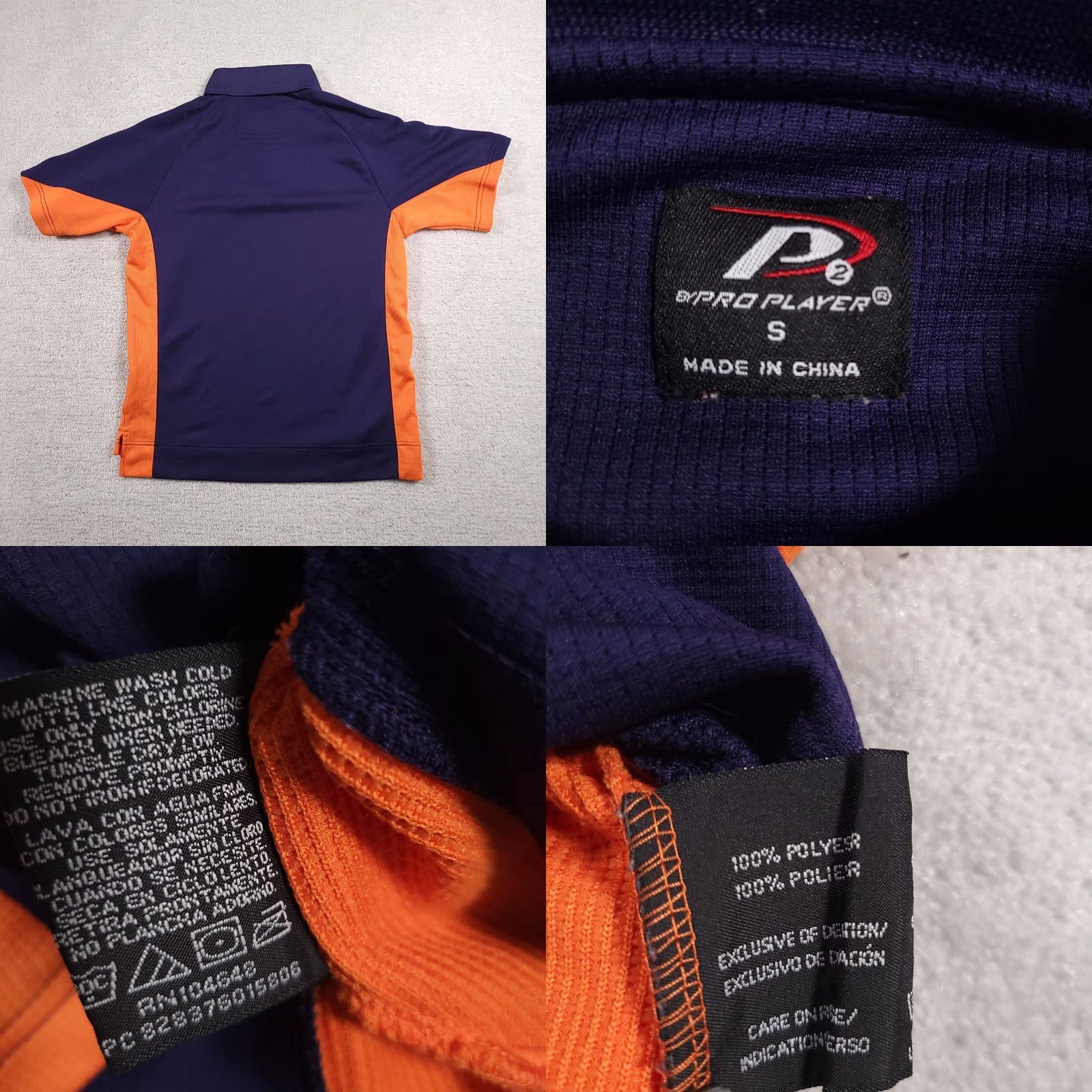 Pro Player Pro Player P2 Polo Shirt University Of Illinois Fighting Illini Blue Orange Mens Size US S / EU 44-46 / 1 - 9 Thumbnail