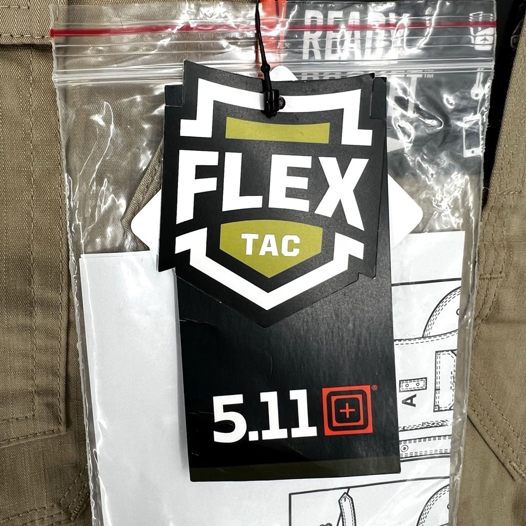 Vintage 5.11 Tactical Flex-Tac® TDU® Rapid Long Sleeve Shirt Mens Large Beige Solid Crew/ mandarin? Size US L / EU 52-54 / 3 - 2 Thumbnail