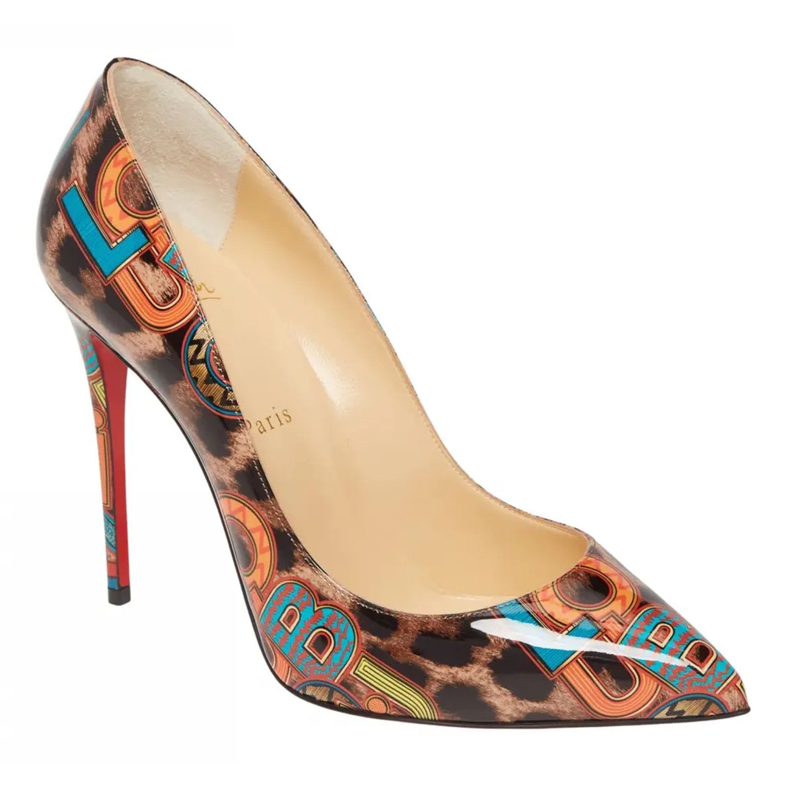 Christian Louboutin Christian Louboutin Pigalle Follies Black Loubileo Leopard Size US 5.5 / IT 35.5 - 3 Thumbnail