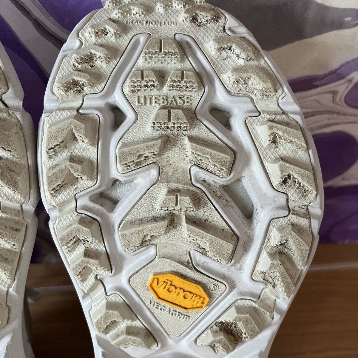 Hoka × Satisfy 🌊 SAMPLE UNRELEASED Satisfy Hoka Mafate 4 Lite STSFY Bone Size US 6 / EU 39 - 10 Thumbnail