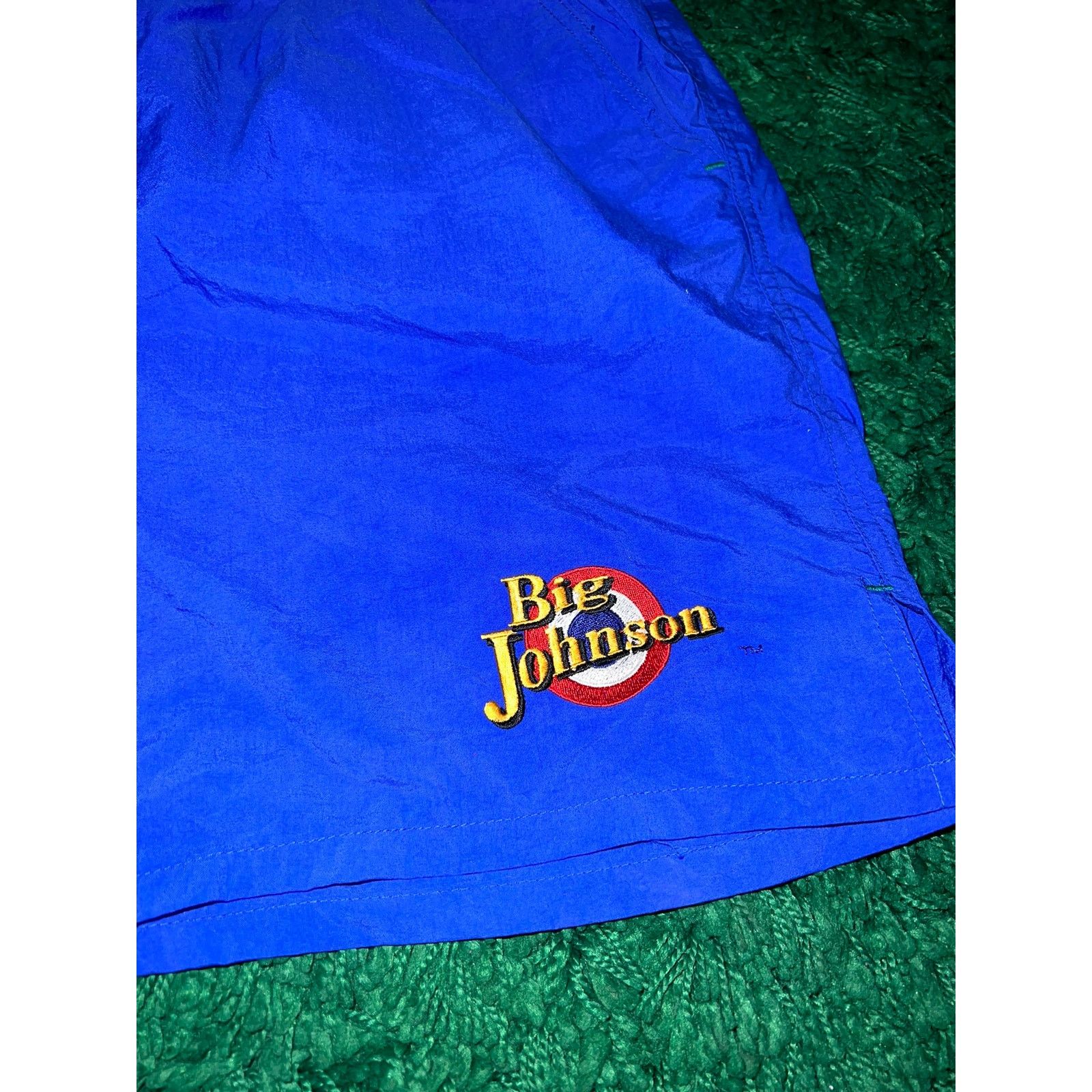 Vintage Vintage Big Johnson Nylon Blue Shorts Bottoms L Large Rare Size US 32 / EU 48 - 2 Thumbnail