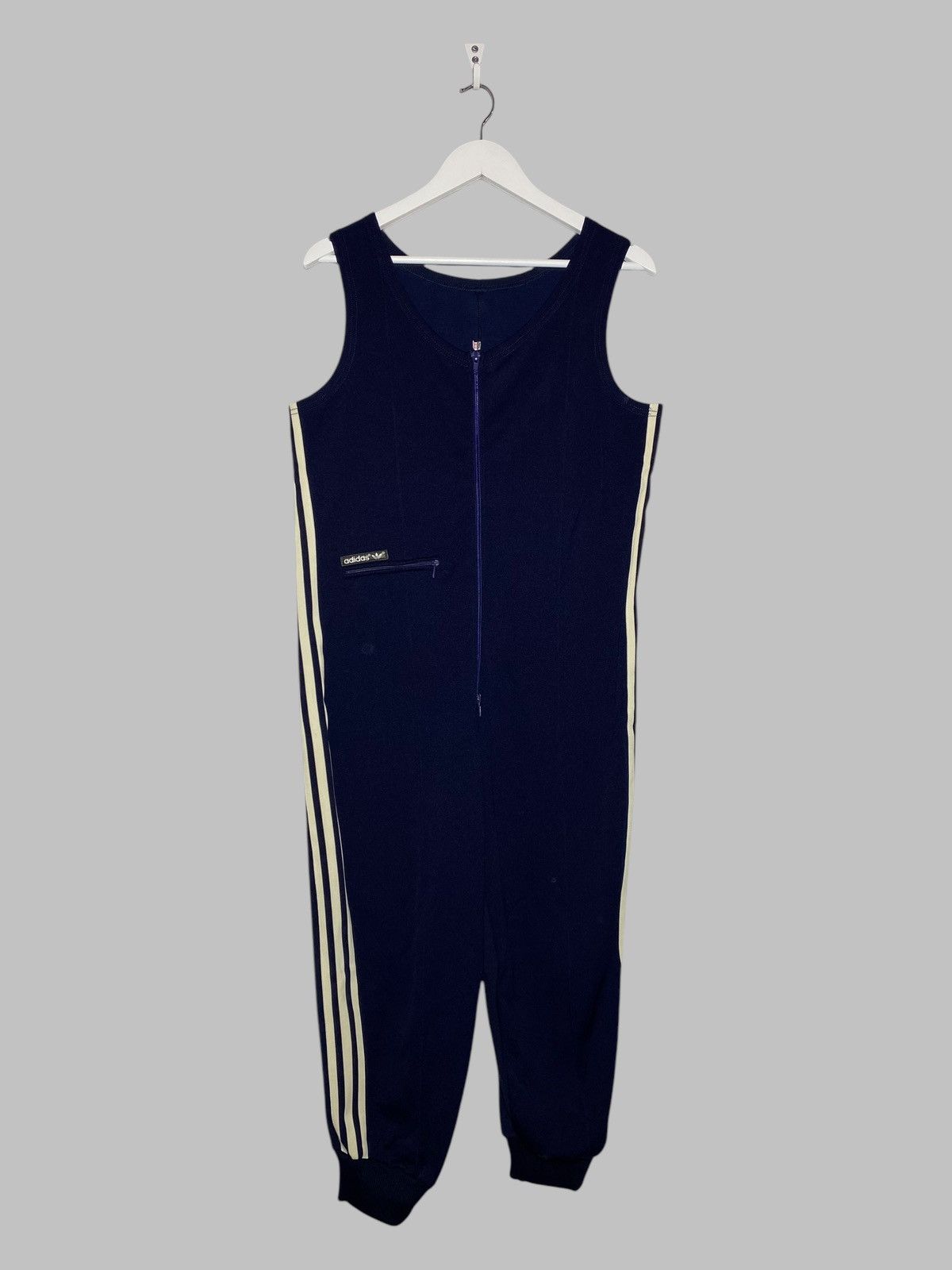 Vintage Vintage 80s Adidas Tracksuit Jacket With Overall Rare Suit Size US L / EU 52-54 / 3 - 15 Thumbnail