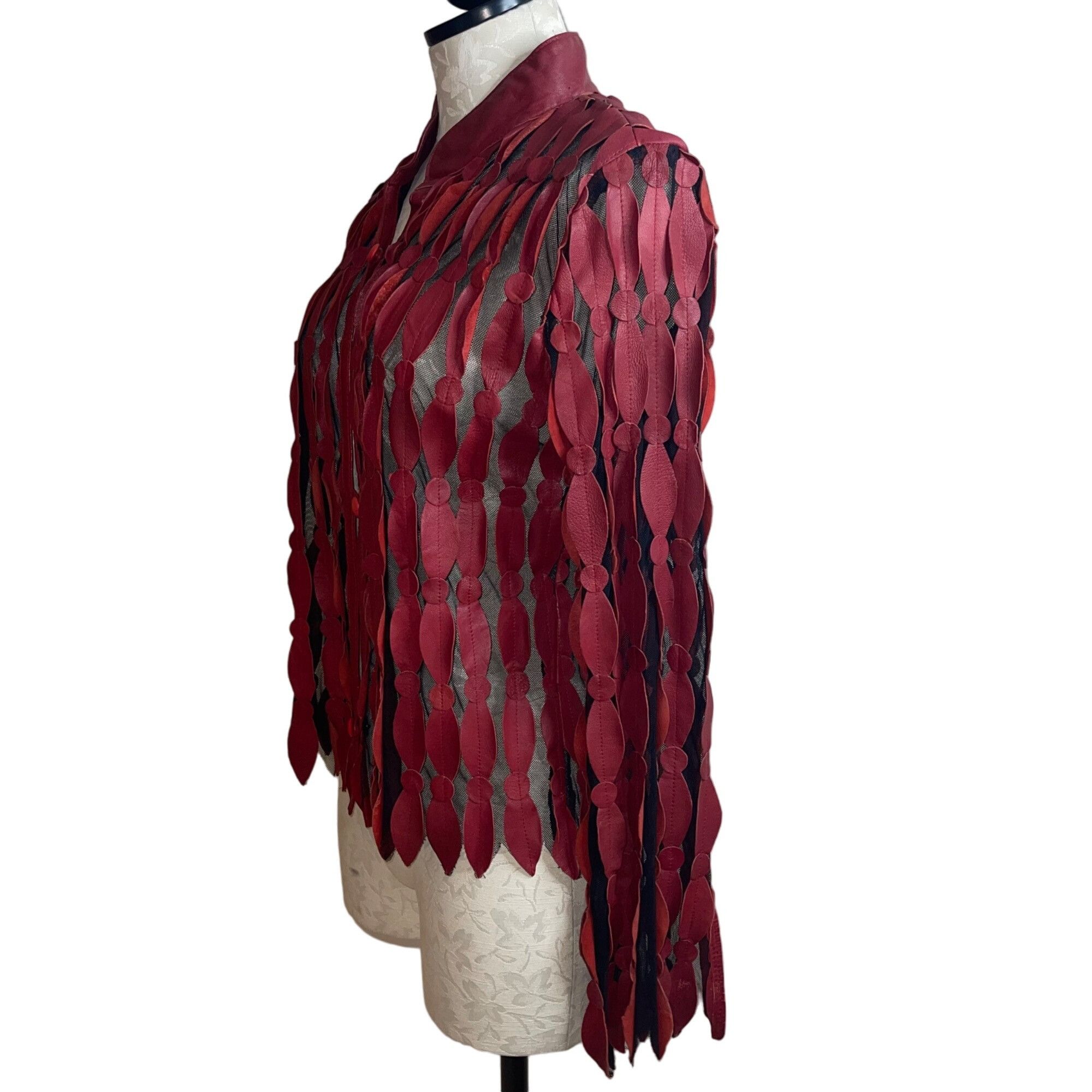 Vintage Vintage Womens Shirt Jacket Size Medium Red Size M / US 6-8 / IT 42-44 - 3 Thumbnail