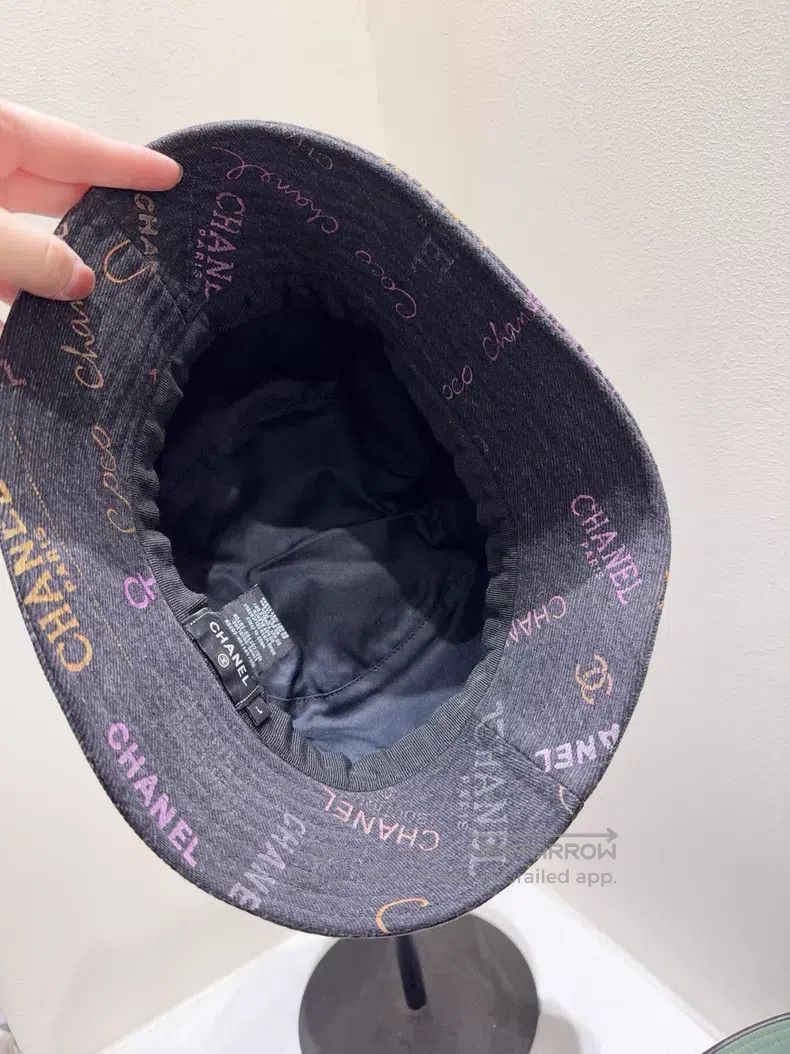 Chanel Chanel Size L Graffiti full of logo fisherman's hat Size ONE SIZE - 3 Thumbnail