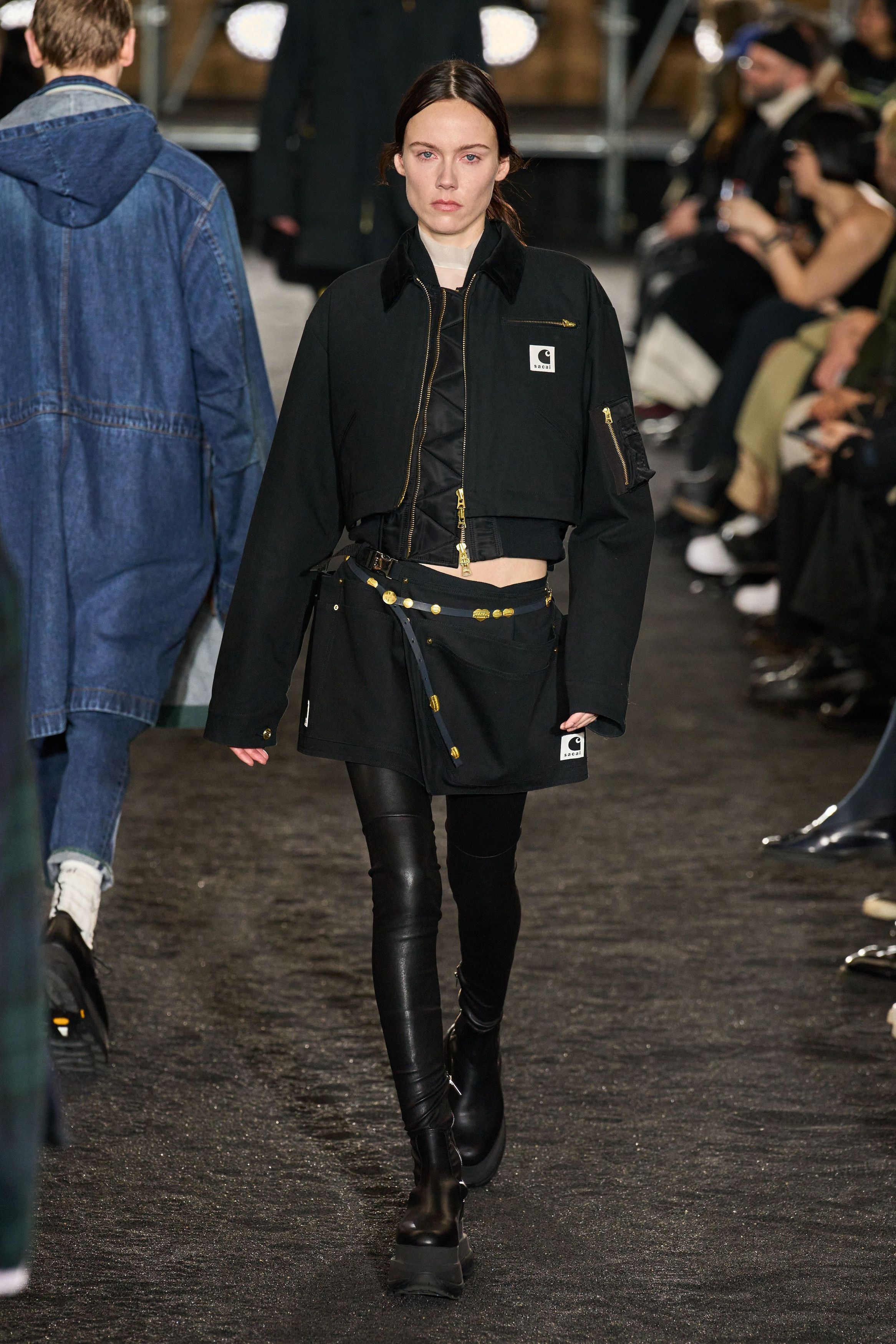 Sacai FW23 SACAI X CARHARTT WIP WOMEN'S CANVAS MA-1 DETROIT JACKET Size XS / US 0-2 / IT 36-38 - 6 Thumbnail