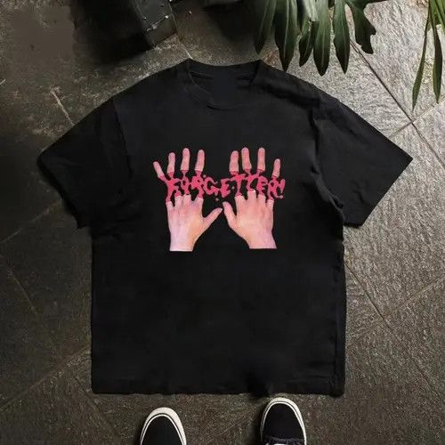 Japanese Brand Hirose x Chie Black casual retro broken finger print t-shirt Size US M / EU 48-50 / 2 - 3 Thumbnail