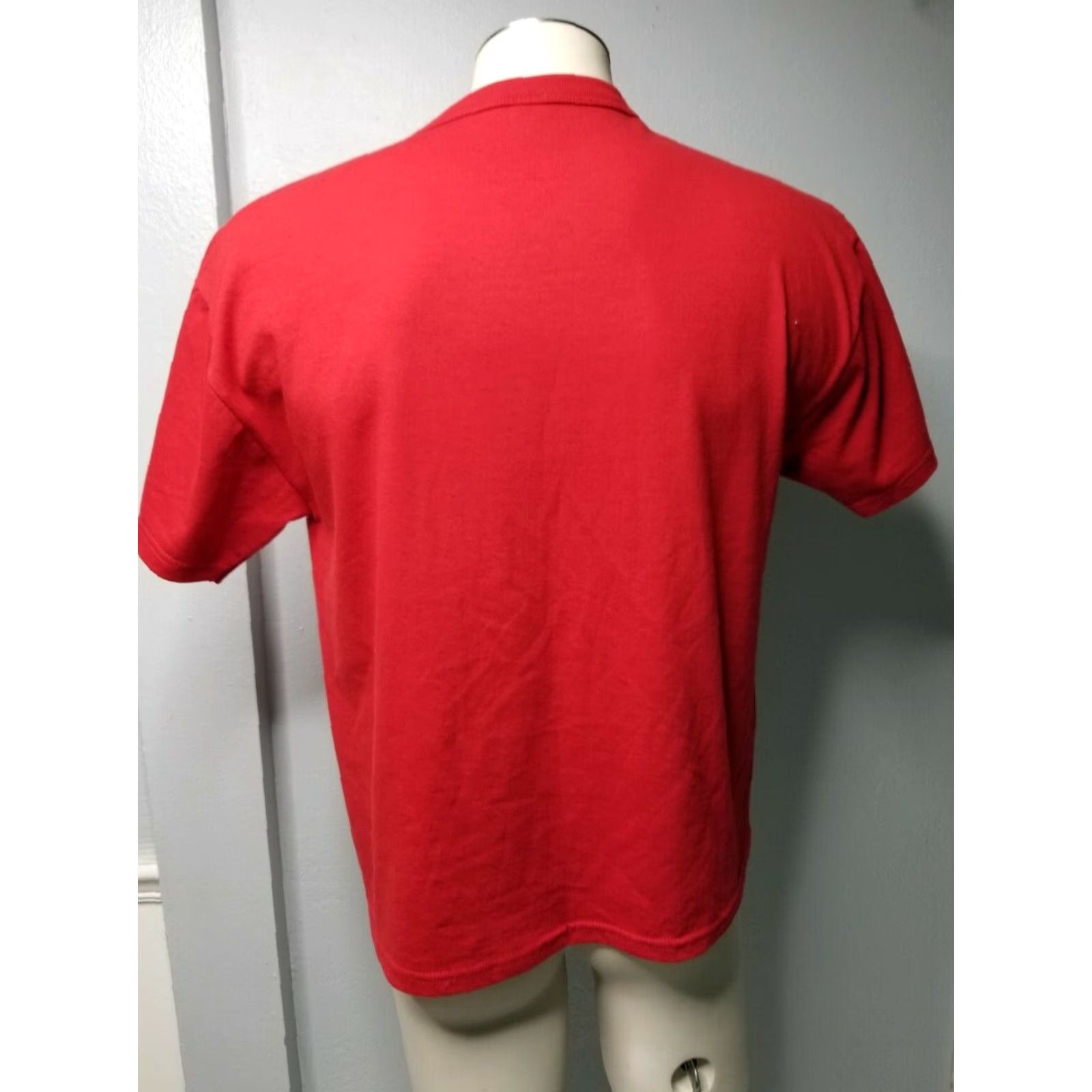Russell Athletic VINTAGE Russell Athletic T-Shirt - 90s Cotton Spellout Red Mens M Short Sleeve Shirt Adult Medium Red Russell Athletic 90s Theme Mens Size US M / EU 48-50 / 2 - 2 Thumbnail