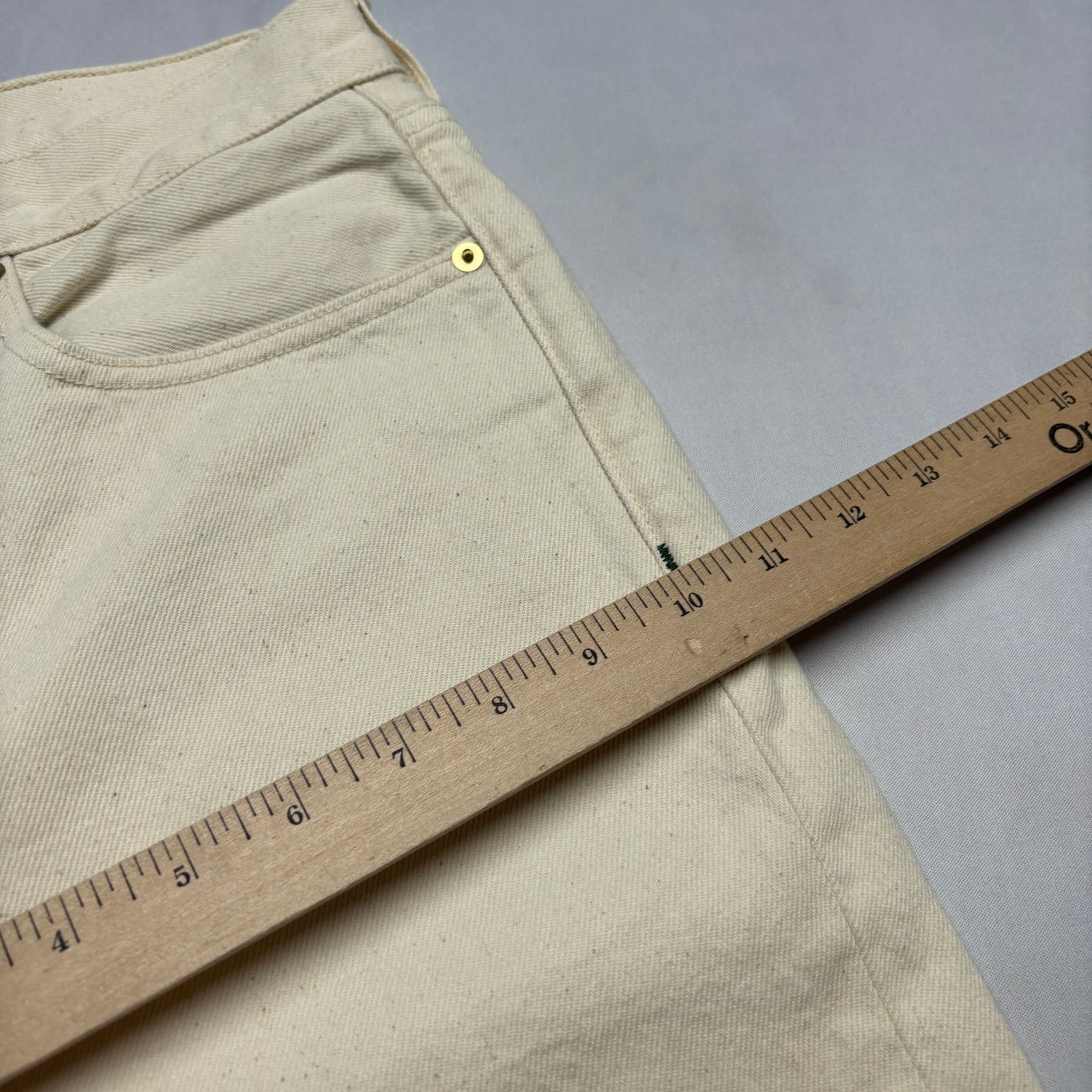 Sid Mashburn $175 Sid Mashburn Slim Straight Jean 31x30 Natural Denim Size US 31 - 7 Thumbnail