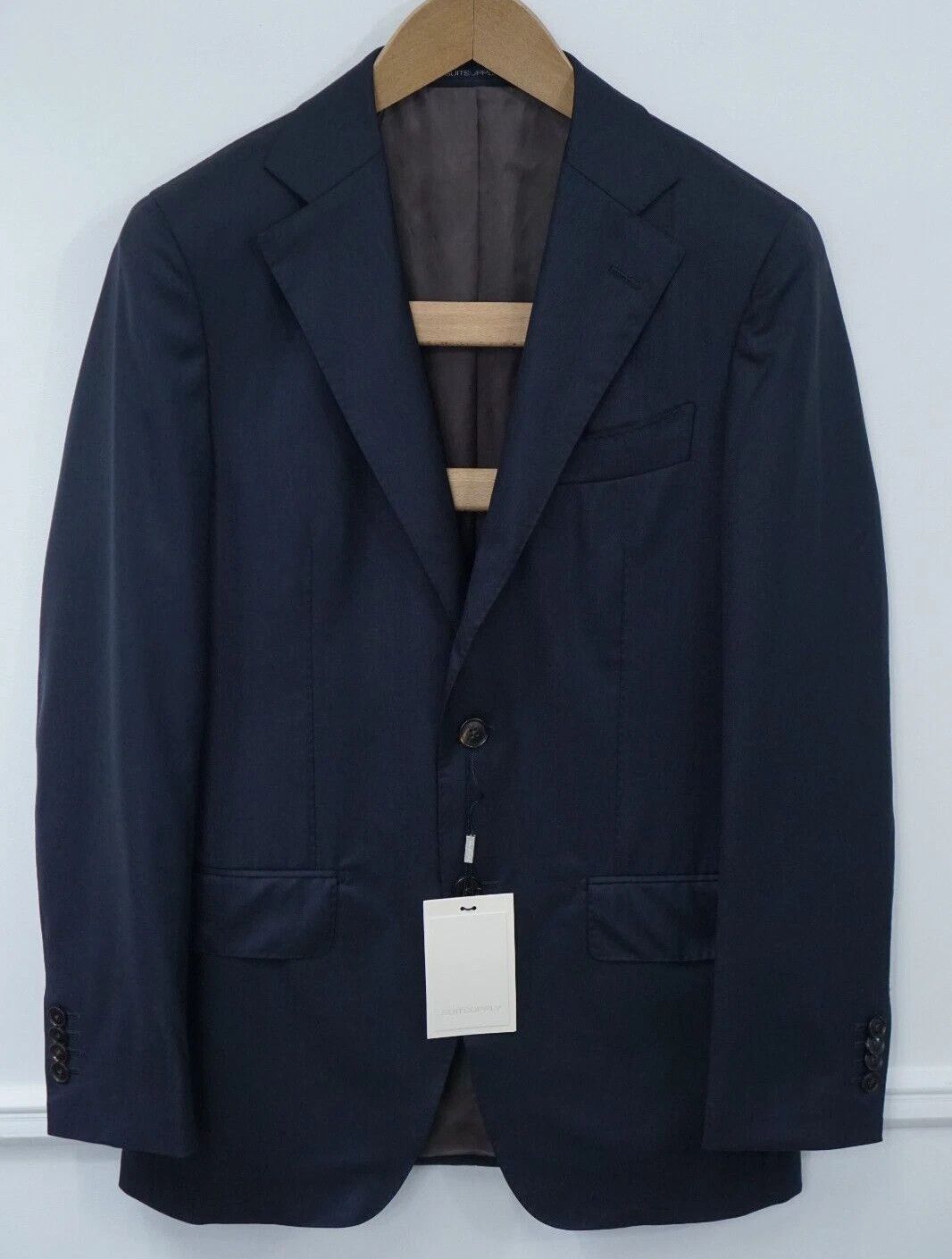 Suitsupply Men Suitsupply Blazer Lazio La Spalla Wool S150 Blue US40L Size 40L - 1 Thumbnail