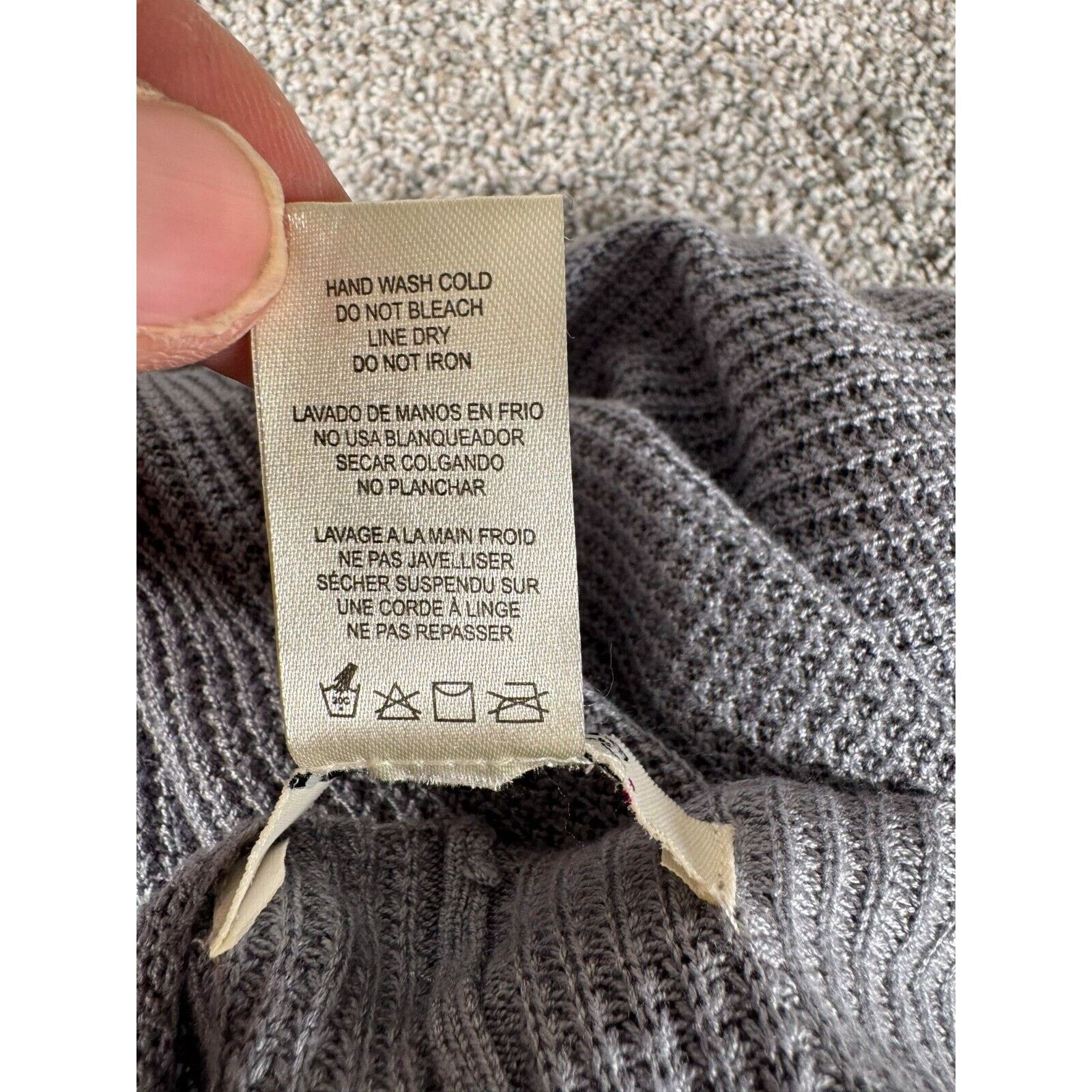 Other Simply Noelle Knit Poncho Sweater Womens One Size Minimalist Size ONE SIZE - 6 Thumbnail