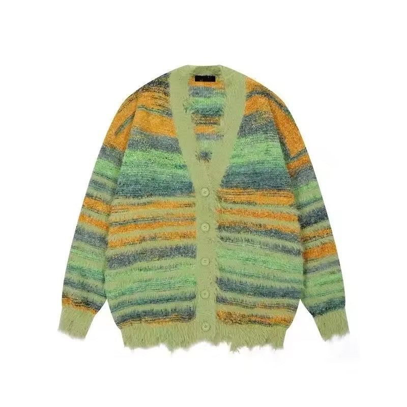 Japanese Brand × Vintage Colourfull sweater cardigan Size US L / EU 52-54 / 3 - 3 Thumbnail