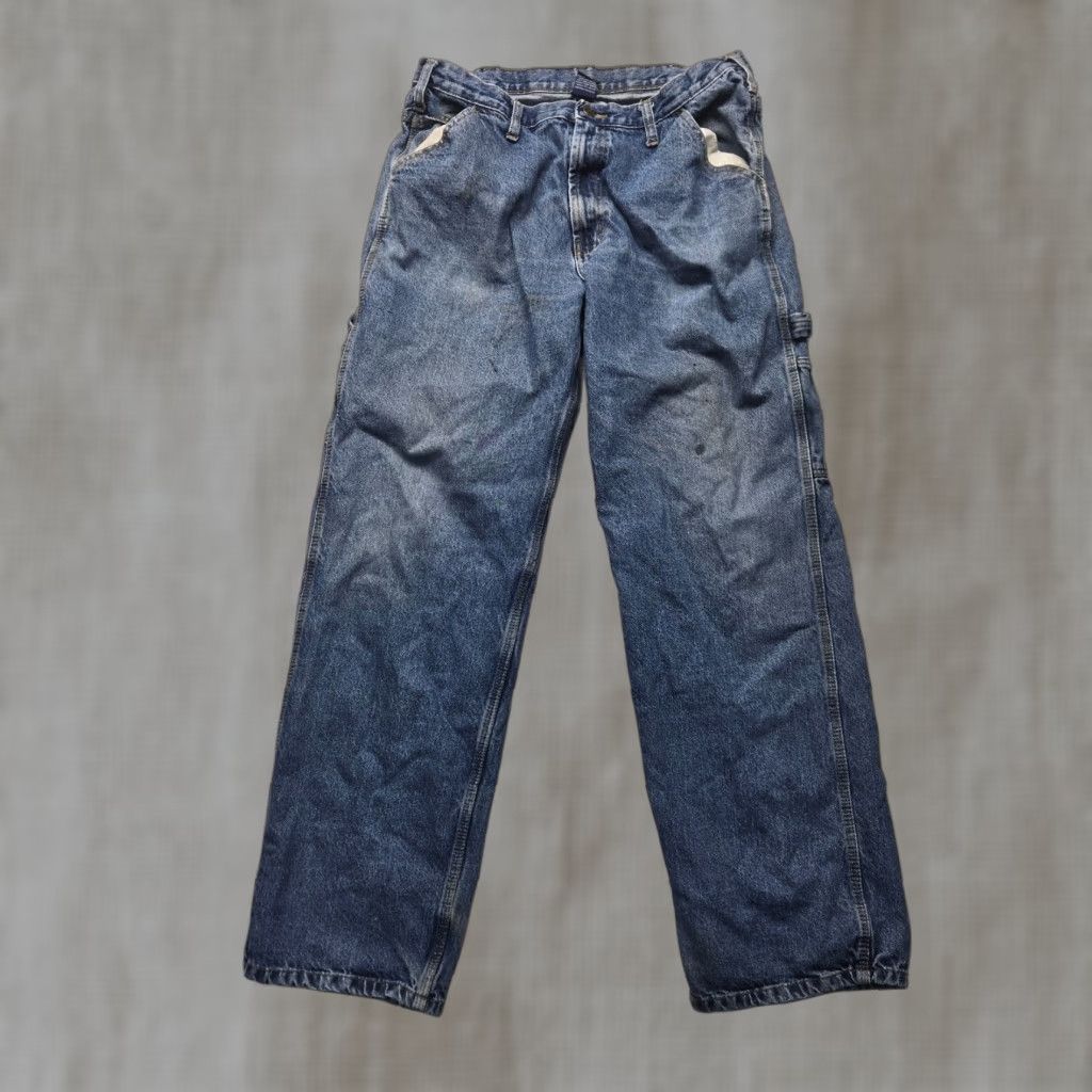 Vintage Rural King Jeans Relaxed Blue Denim Adult Men's Size 38 x 34 - Real Work Wear - 5-Pocket Denim Straight Fit Regular Inseam 34 - Blue Denim Jeans Size US 38 / EU 54 - 1 Thumbnail