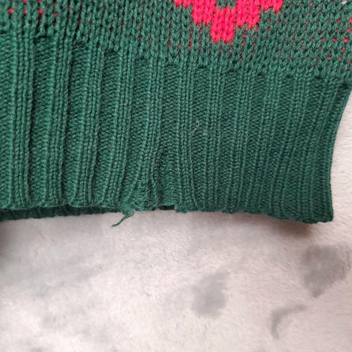 Vintage VINTAGE Steep Slopes Sweater Mens L Green Red Knit Pullover Snowflake 80s Christmas Retro 80s Argyle Diamond Crew Neck Size US L / EU 52-54 / 3 - 5 Thumbnail
