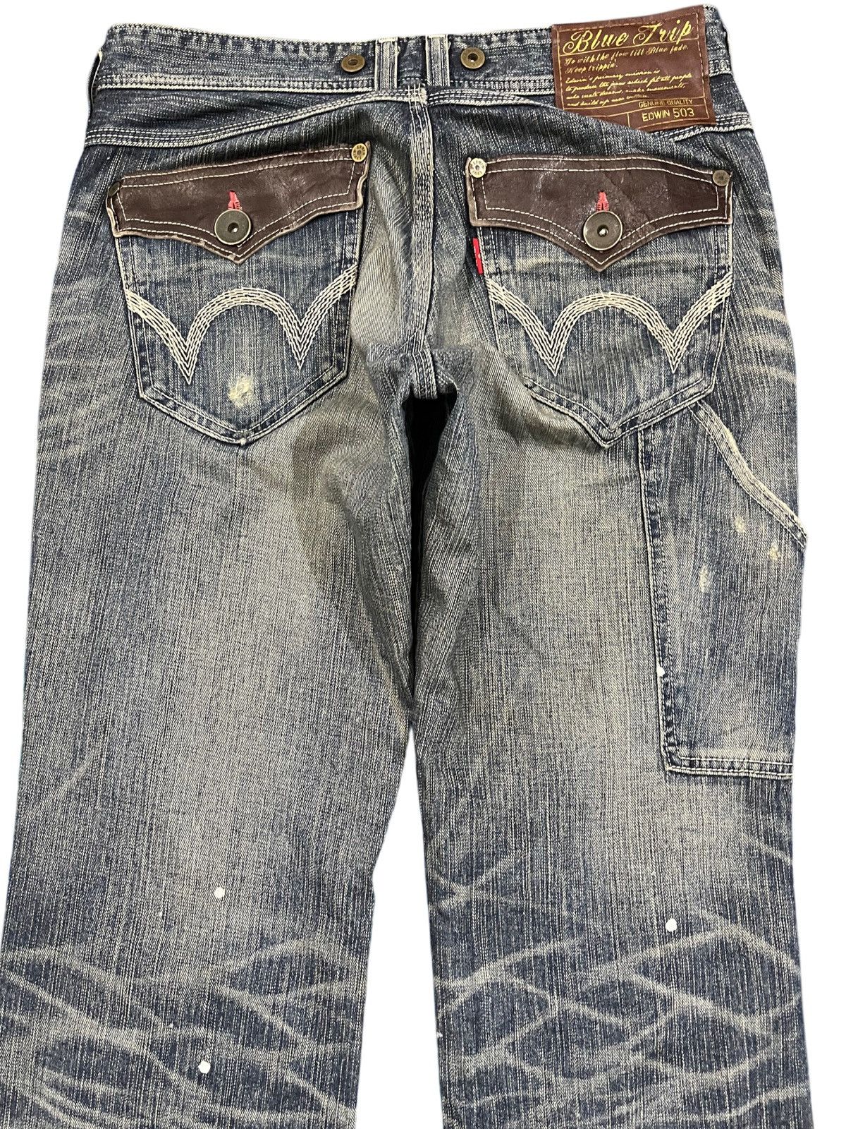 Edwin Vintage Edwin 503 Bluetrip Flare Mudwash Denim Size US 32 / EU 48 - 7 Thumbnail