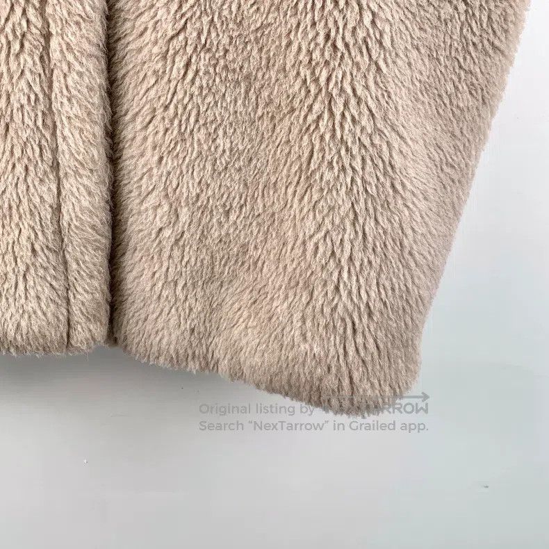 Max Mara Max Mara Light Brown Teddy Alpaca Hair Lapel Double Breast Size S / US 4 / IT 40 - 4 Thumbnail