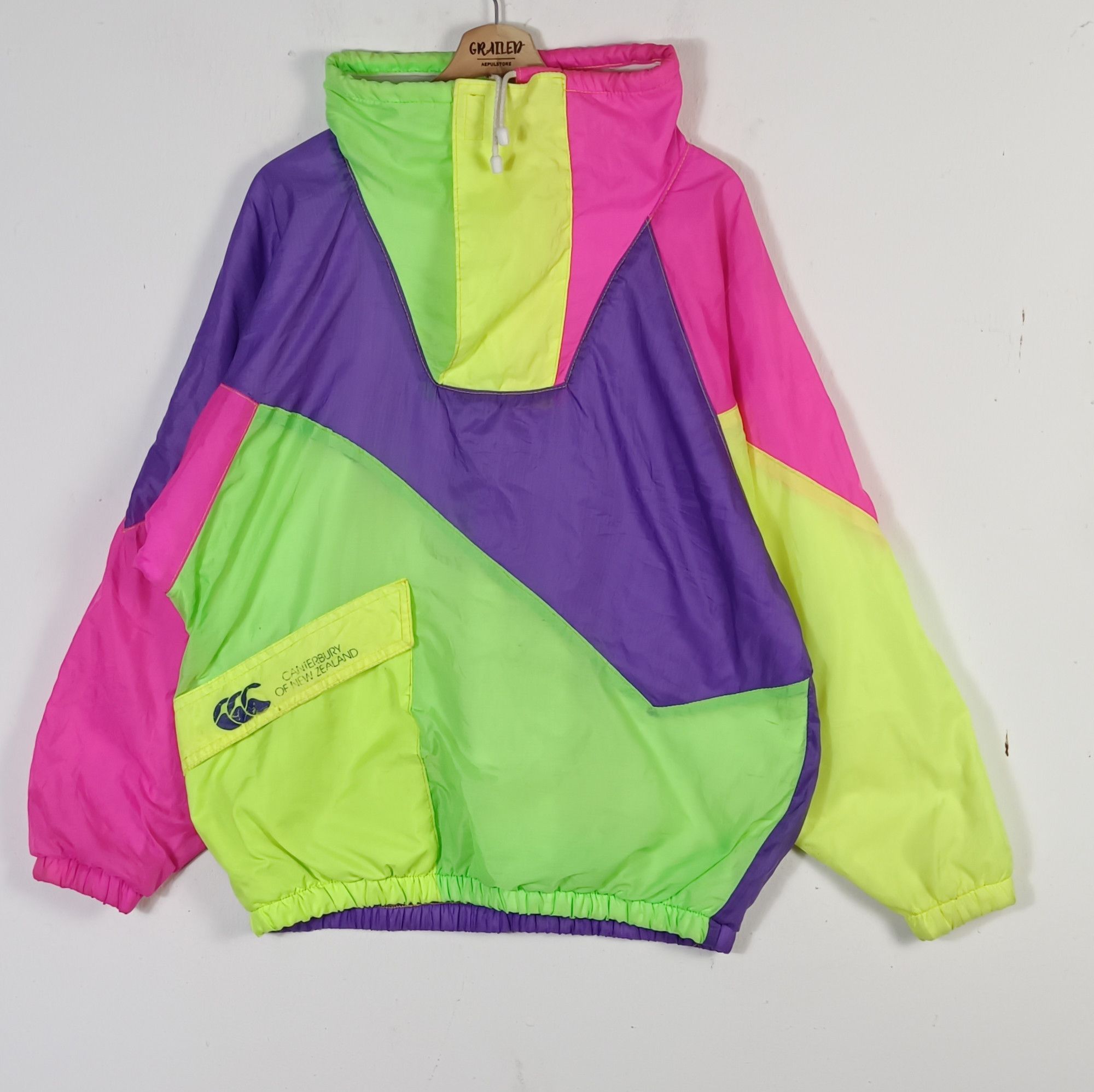 Canterbury of New Zealand Vintage 80s 🔥 Canterbury Of New Zealand Pullover Jacket Size US XL / EU 56 / 4 - 1 Thumbnail