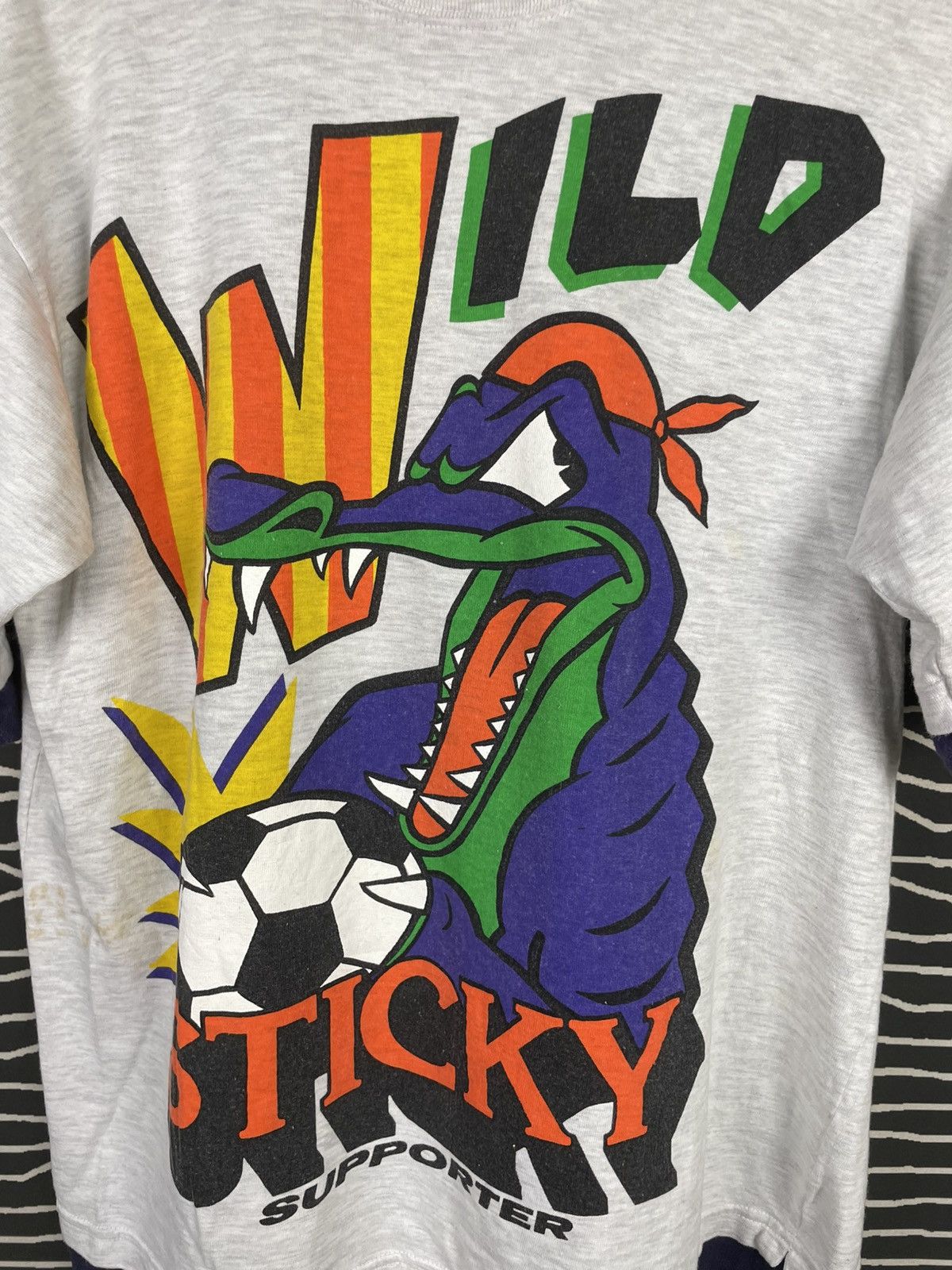 Vintage MACMAIL Retro Vintage Crocodile Supporter T-Shirt Size US L / EU 52-54 / 3 - 3 Thumbnail