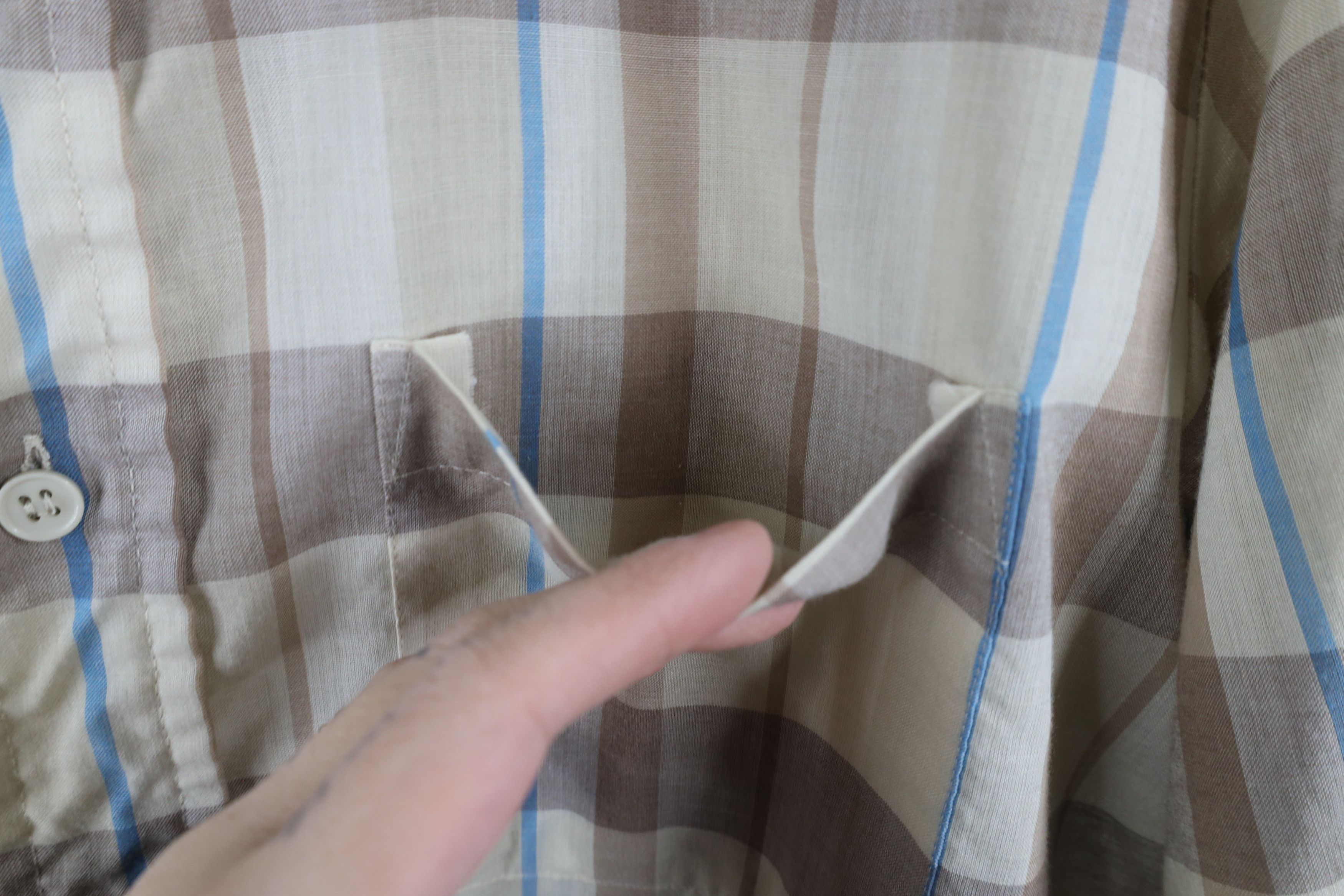 Levi's × Vintage Vintage 80s 90s Levis Short Sleeve Collared Button Shirt Size US L / EU 52-54 / 3 - 4 Thumbnail
