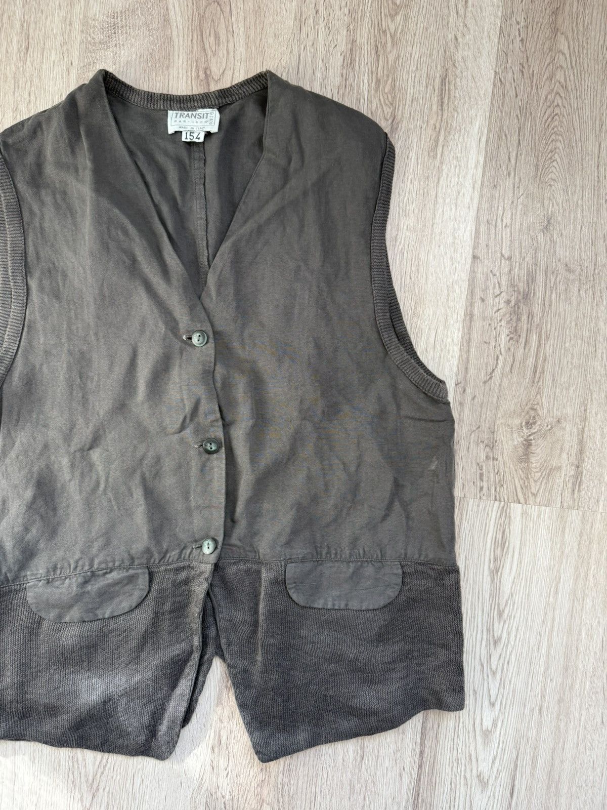 Transit Transit Par-Such Linen Silk Vest Size 3 Minimal Artisanal Size M / US 6-8 / IT 42-44 - 12 Thumbnail