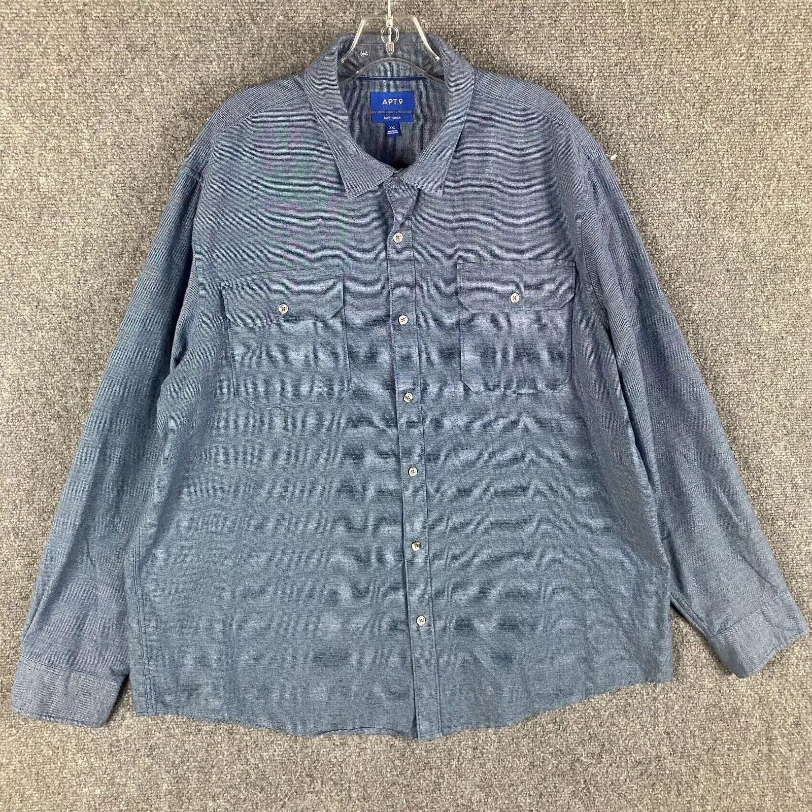Apt. 9 Apt. 9 Flannel Shirt Men's XXL 2XL Button Up Up Soft Touch Size US XXL / EU 58 / 5 - 1 Thumbnail