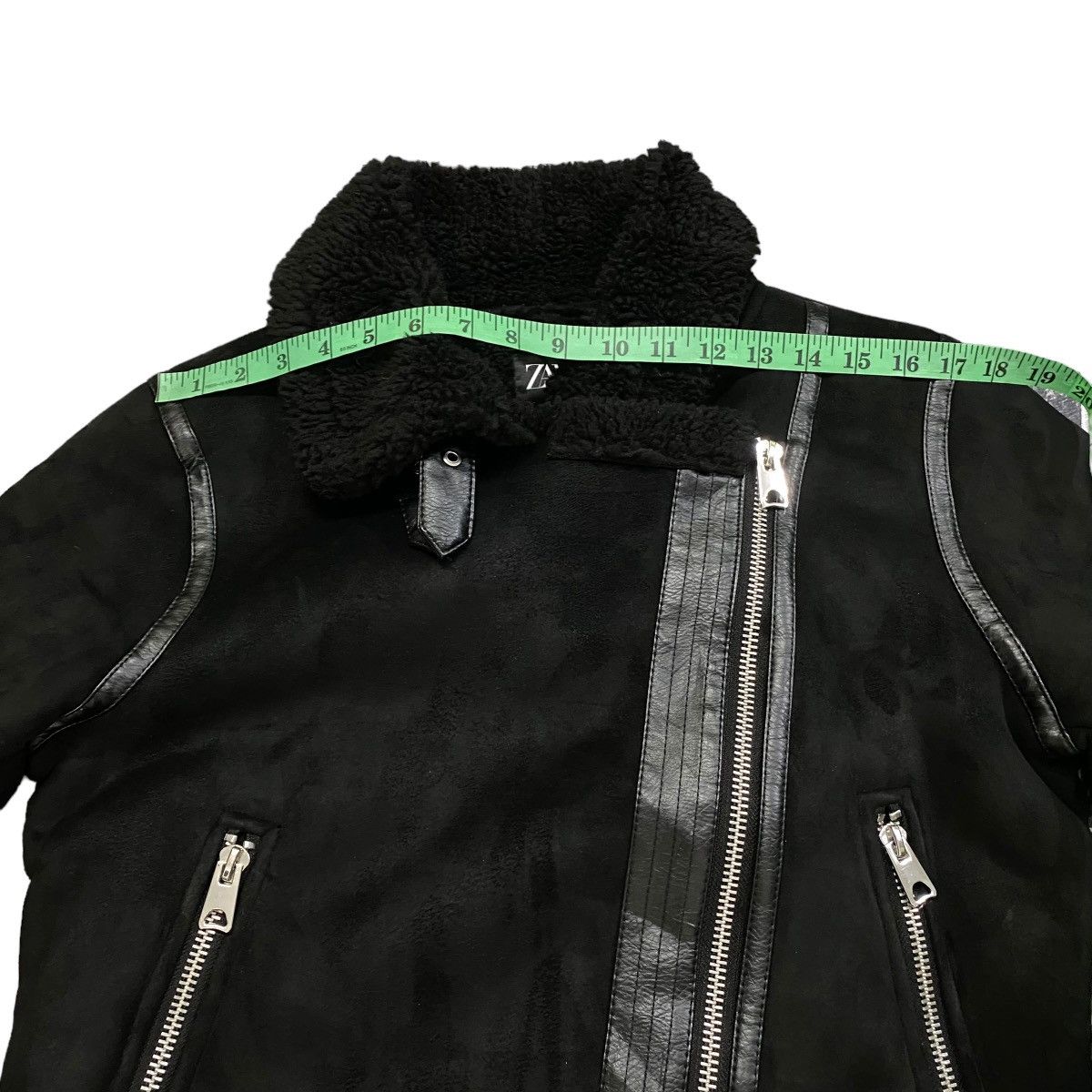 Zara Zara Black Faux Suede Jacket Size L / US 10 / IT 46 - 13 Thumbnail