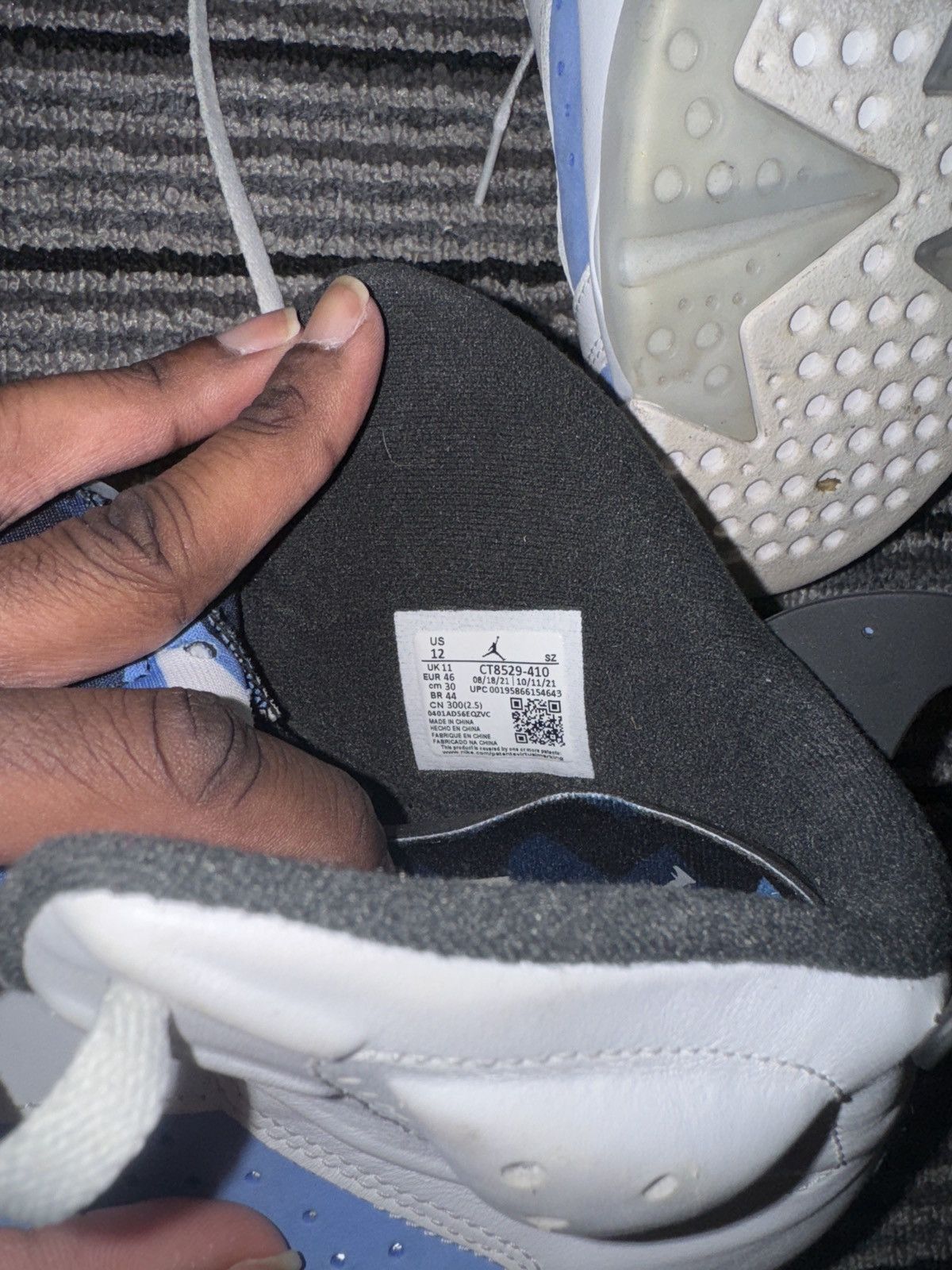 Jordan Brand Jordan 6 unc white Size US 12 / EU 45 - 6 Thumbnail