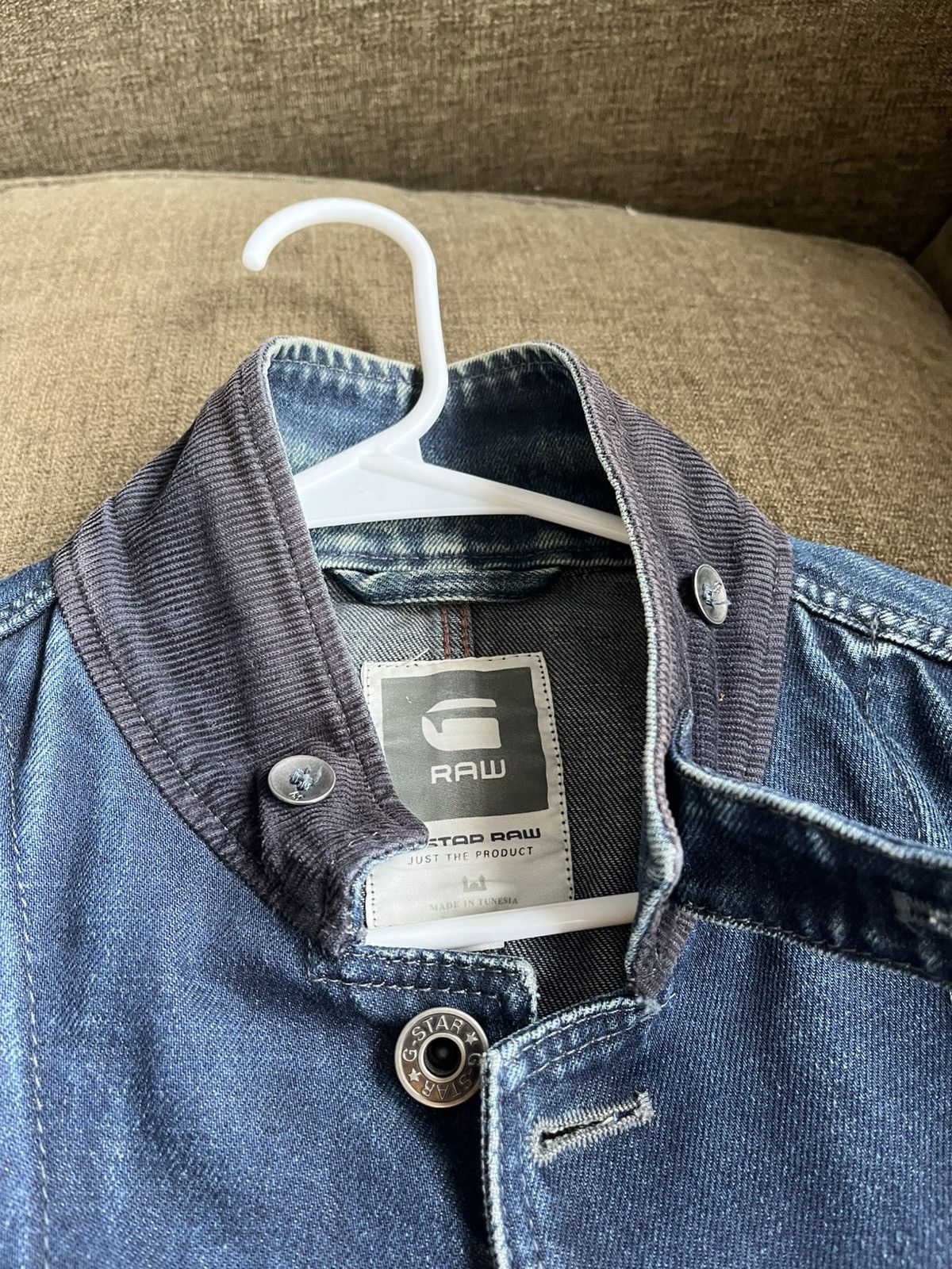 G-Star G-STAR men's hunter-Slim Japanese denim chore/blazer Size US M / EU 48-50 / 2 - 8 Thumbnail