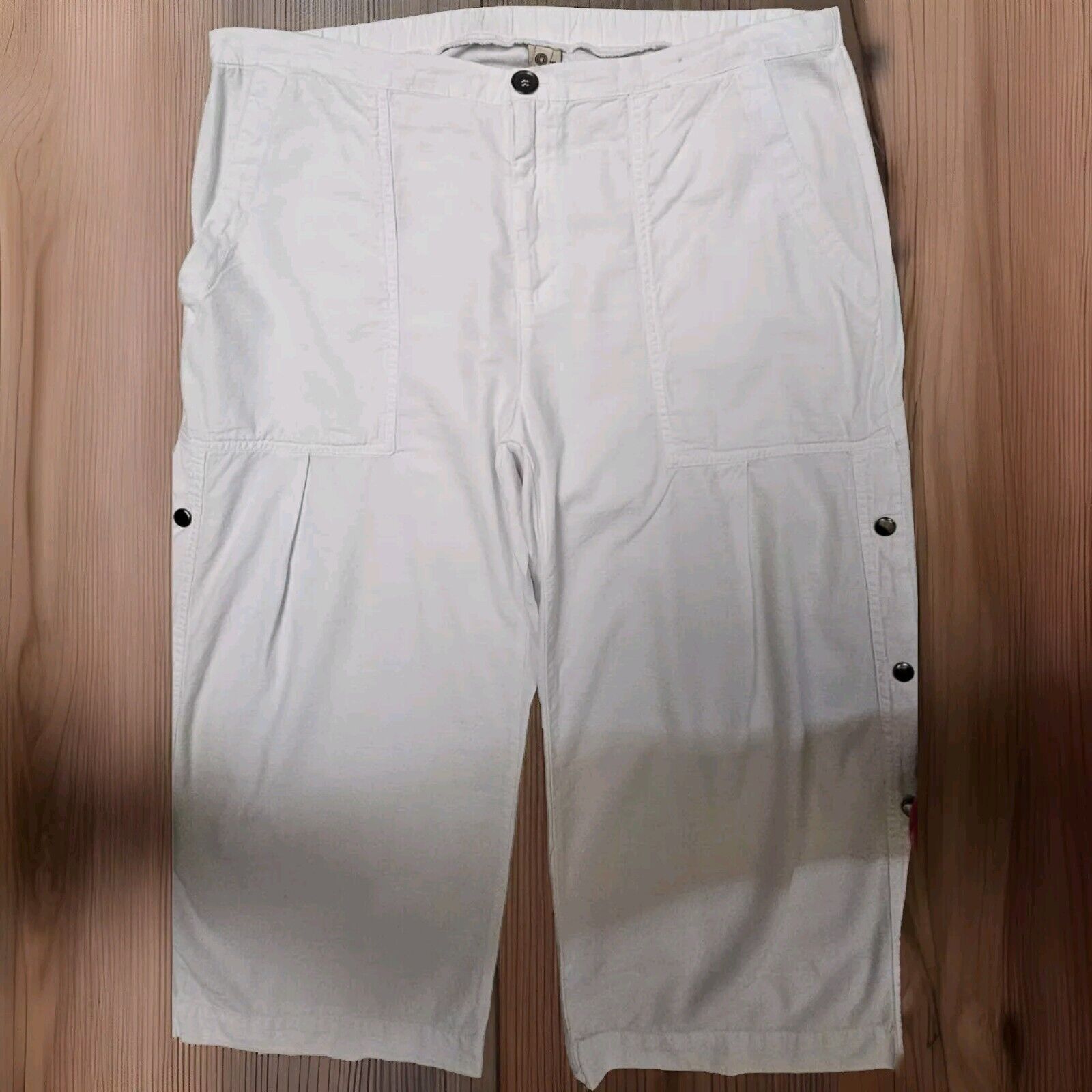Other VTG Y2K XCVI Baggy Cargo Rave Flare Pants Wide Leg Ruched L Size 34" / US 12 / IT 48 - 2 Thumbnail