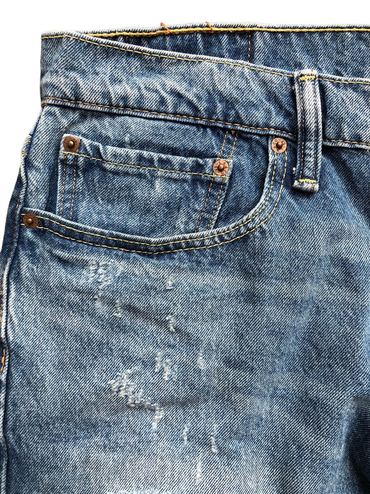 Levi's Vintage Levi's 502 Distressed Ripped Denim Jeans Size US 37 - 4 Thumbnail