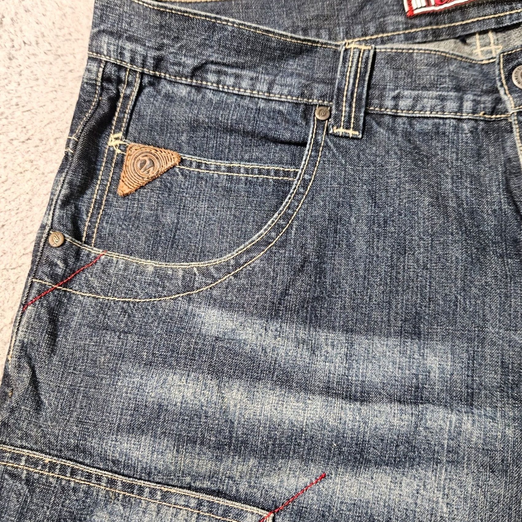 Vintage VINTAGE 96 North Jeans Mens 40 Blue Ninety Six Baggy Skater Wide Leg Size US 40 / EU 56 - 3 Thumbnail