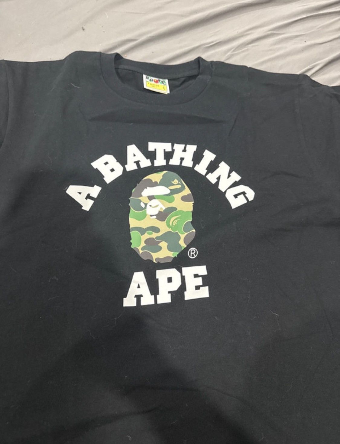 Bape Bape Camo “A bathing ape” tee Size US L / EU 52-54 / 3 - 1 Thumbnail