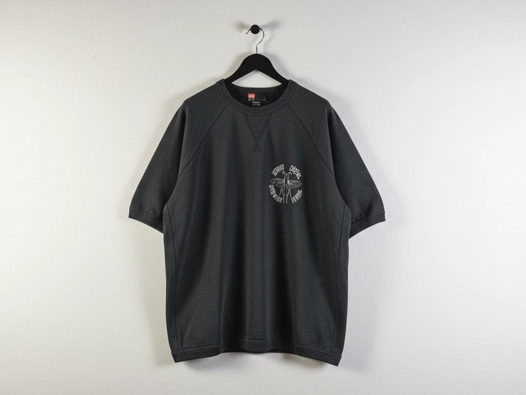 Diesel Diesel Vintage 90s Raglan Insect Graphic Tee Made Greece XL Size US XL / EU 56 / 4 - 1 Thumbnail